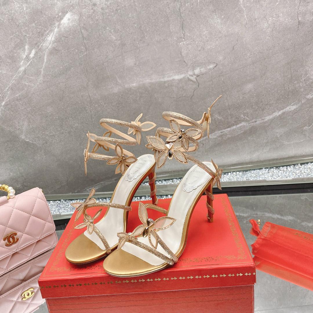 Rene Caovilla Embellished Margot Sandals - DopestKickz