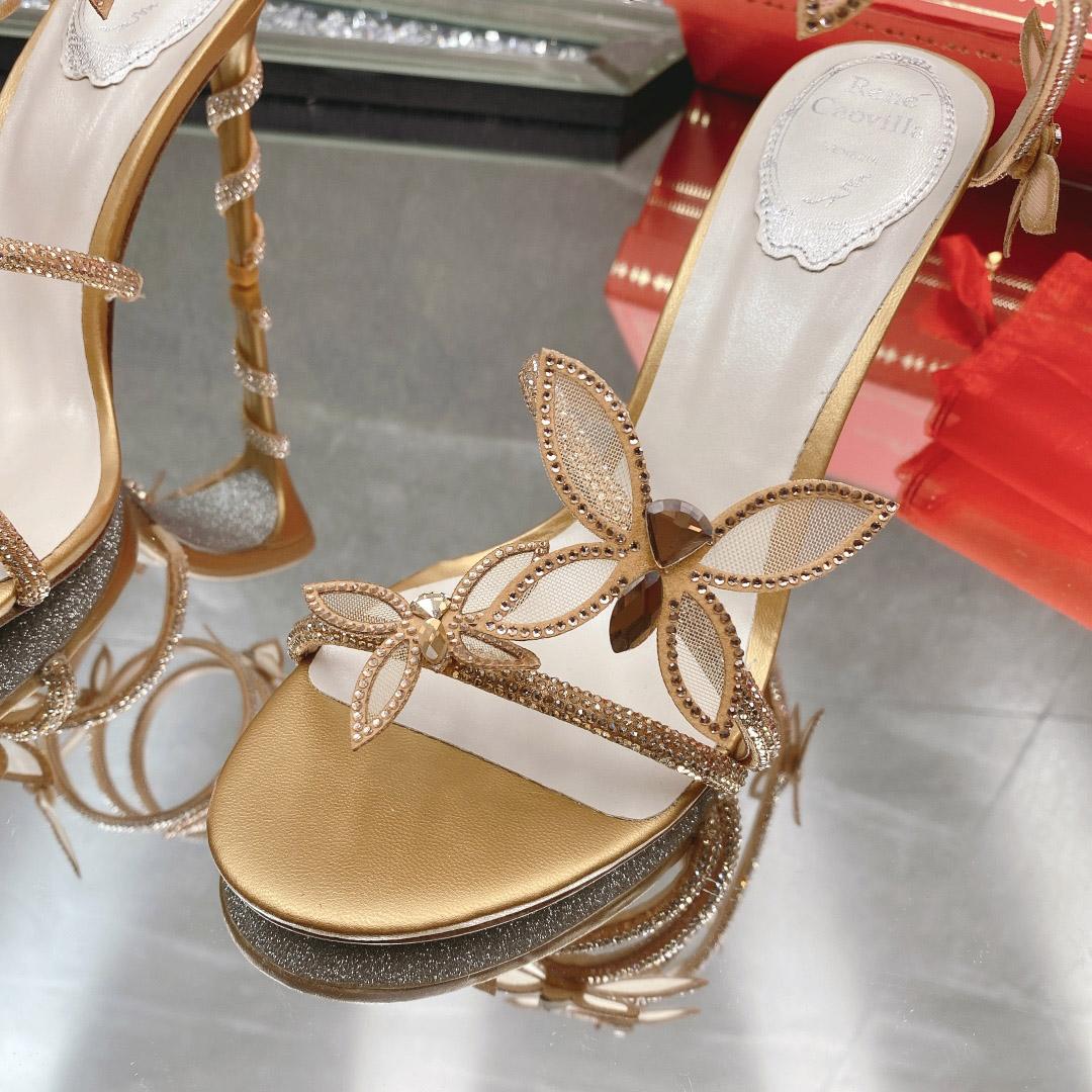 Rene Caovilla Embellished Margot Sandals - DopestKickz
