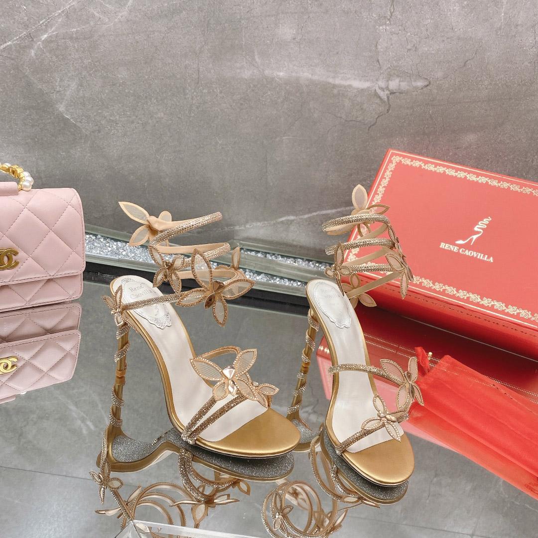 Rene Caovilla Embellished Margot Sandals - DopestKickz