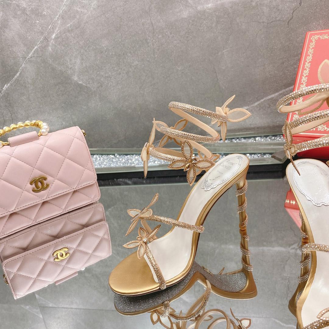 Rene Caovilla Embellished Margot Sandals - DopestKickz