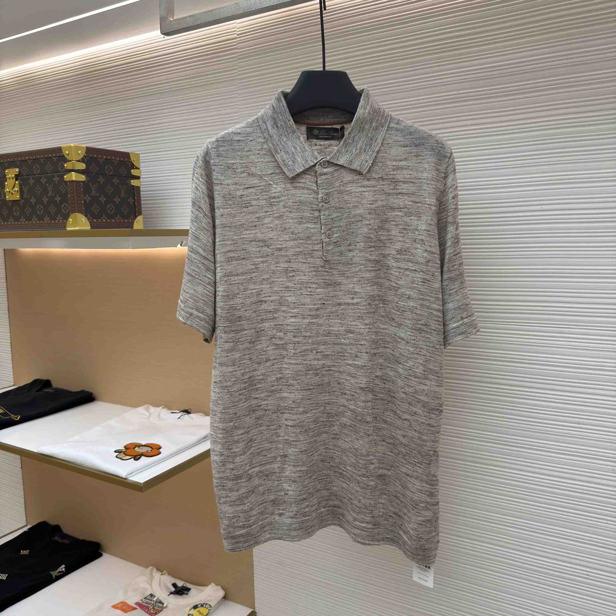 Loro Piana Linen Polo Shirt - DopestKickz