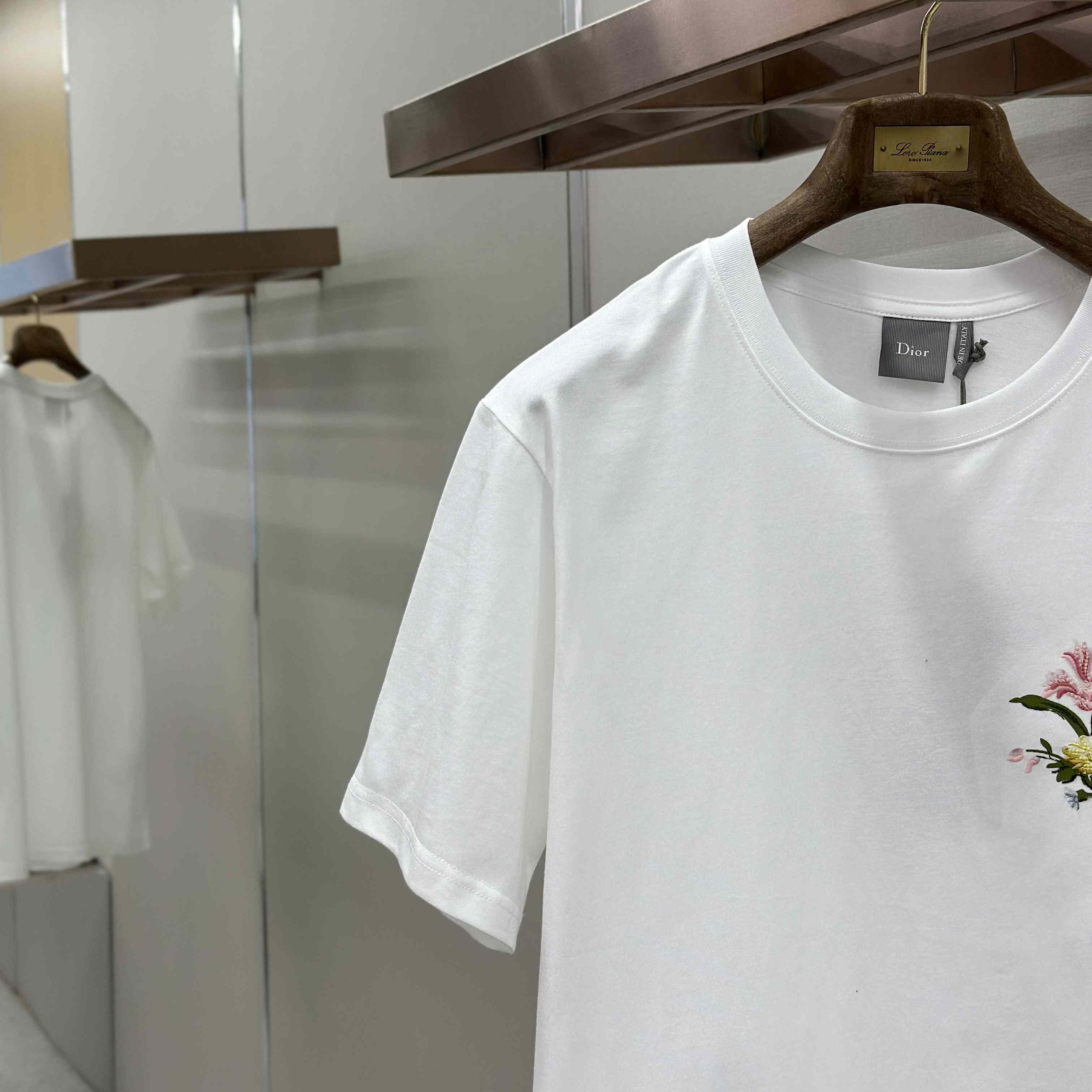 Dior T-Shirt With Dior Secret Garden Motif, Relaxed Fit - DopestKickz
