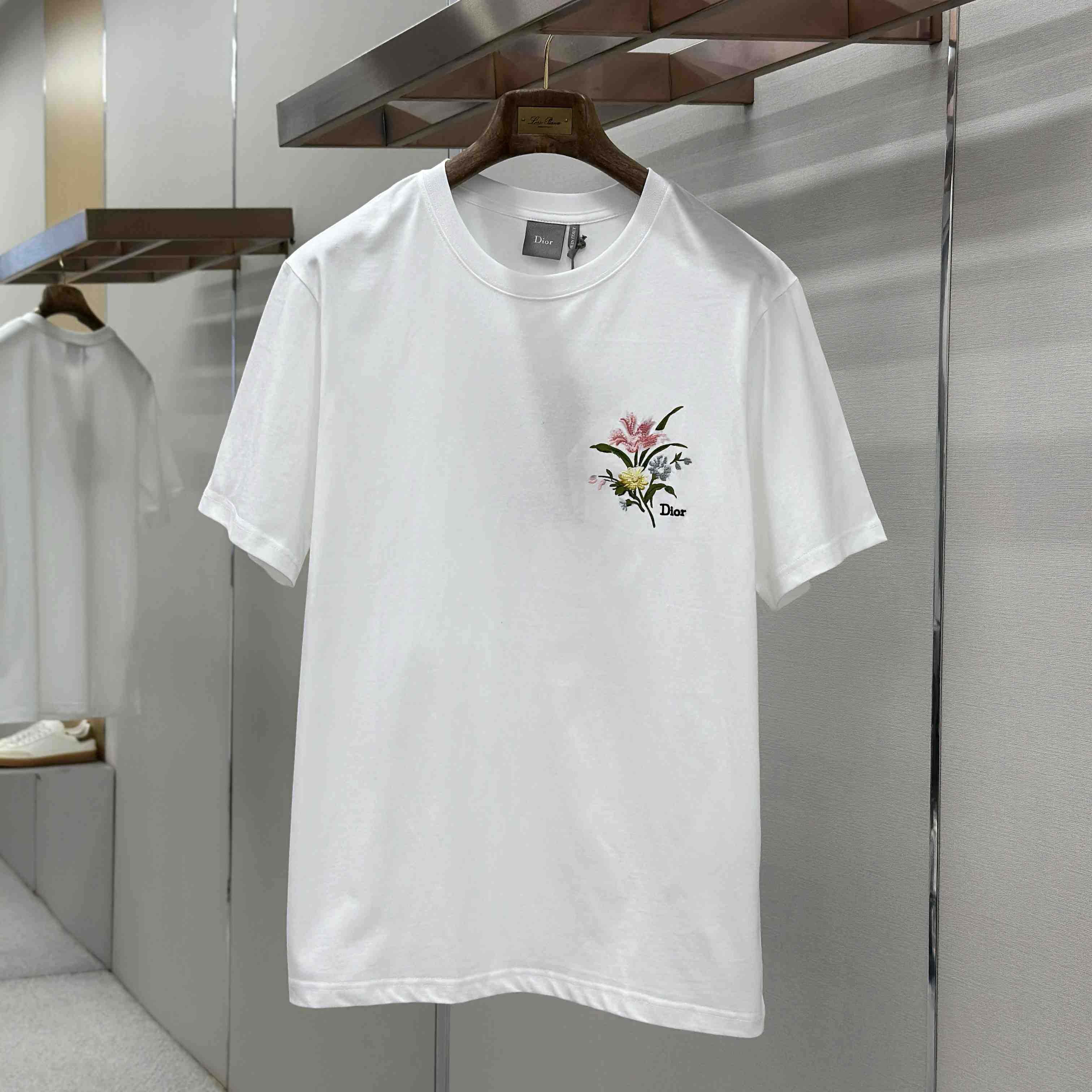 Dior T-Shirt With Dior Secret Garden Motif, Relaxed Fit - DopestKickz