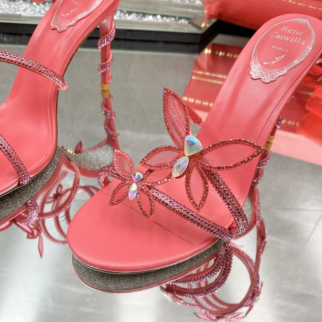 Rene Caovilla Embellished Margot Sandals - DopestKickz
