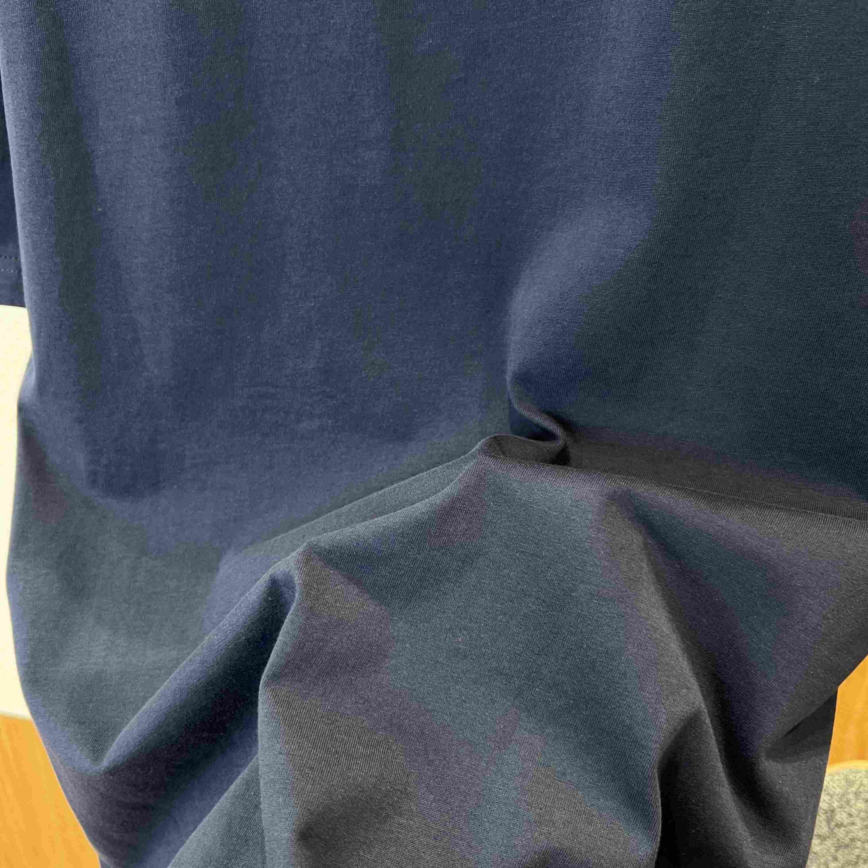Moncler Cotton Blend T-Shirt with Denim Pocket - DopestKickz