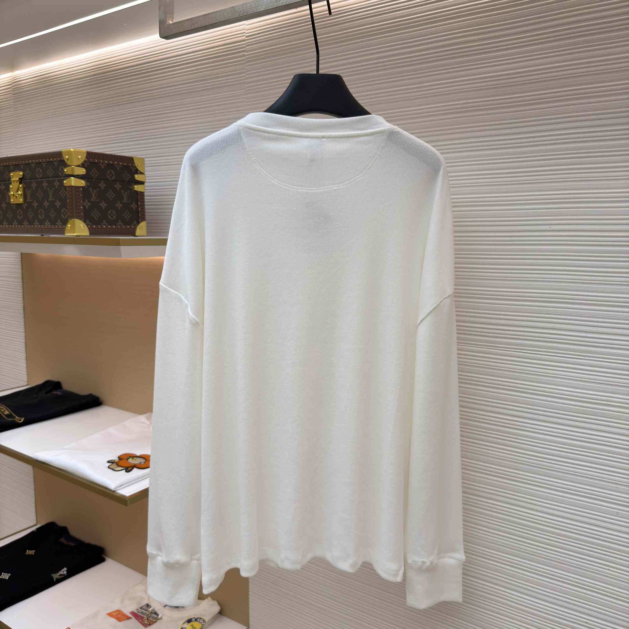 Loewe Oversized Fit Long Sleeve T-shirt In Cotton - DopestKickz