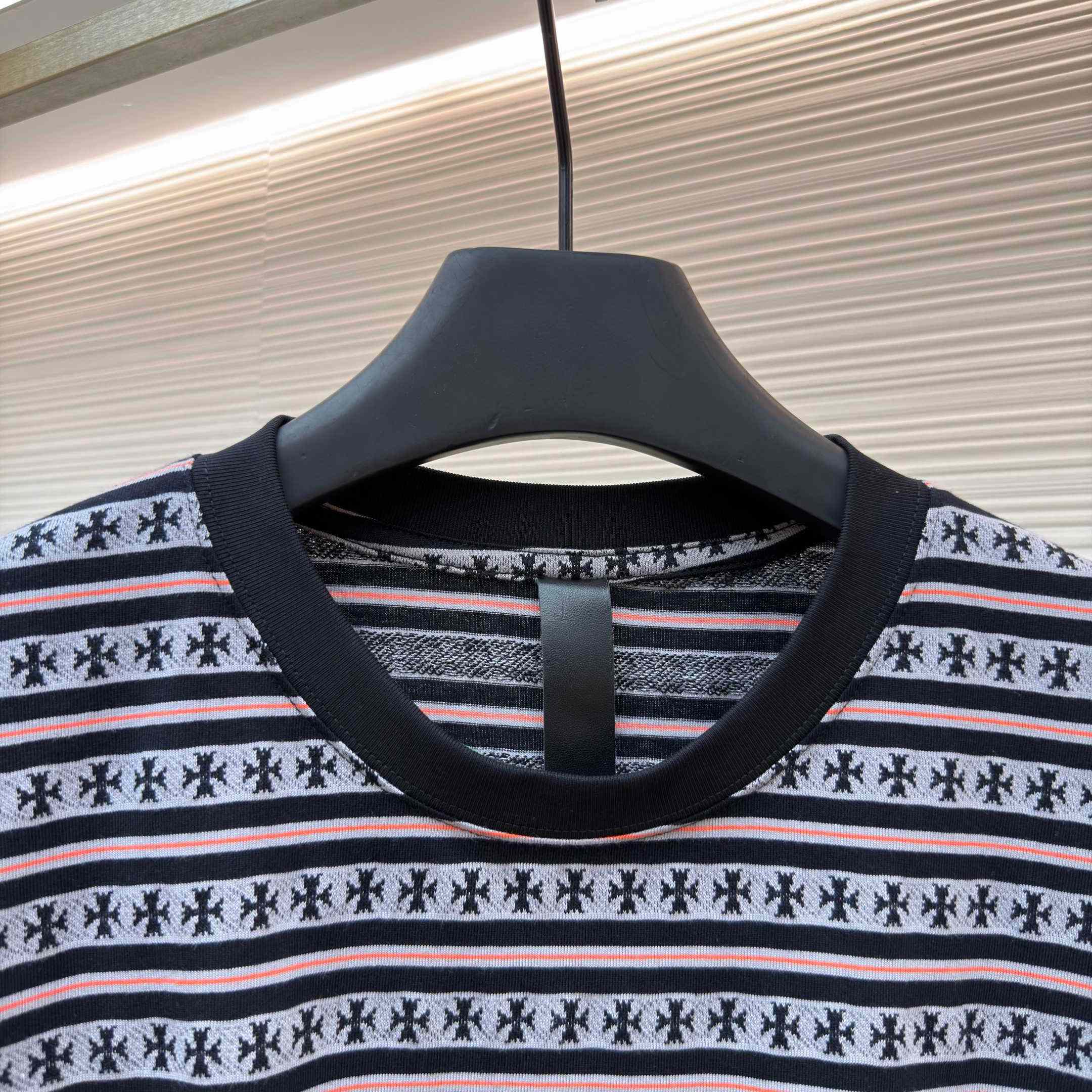 Chrome Hearts Stripe Logo Tee  - DopestKickz