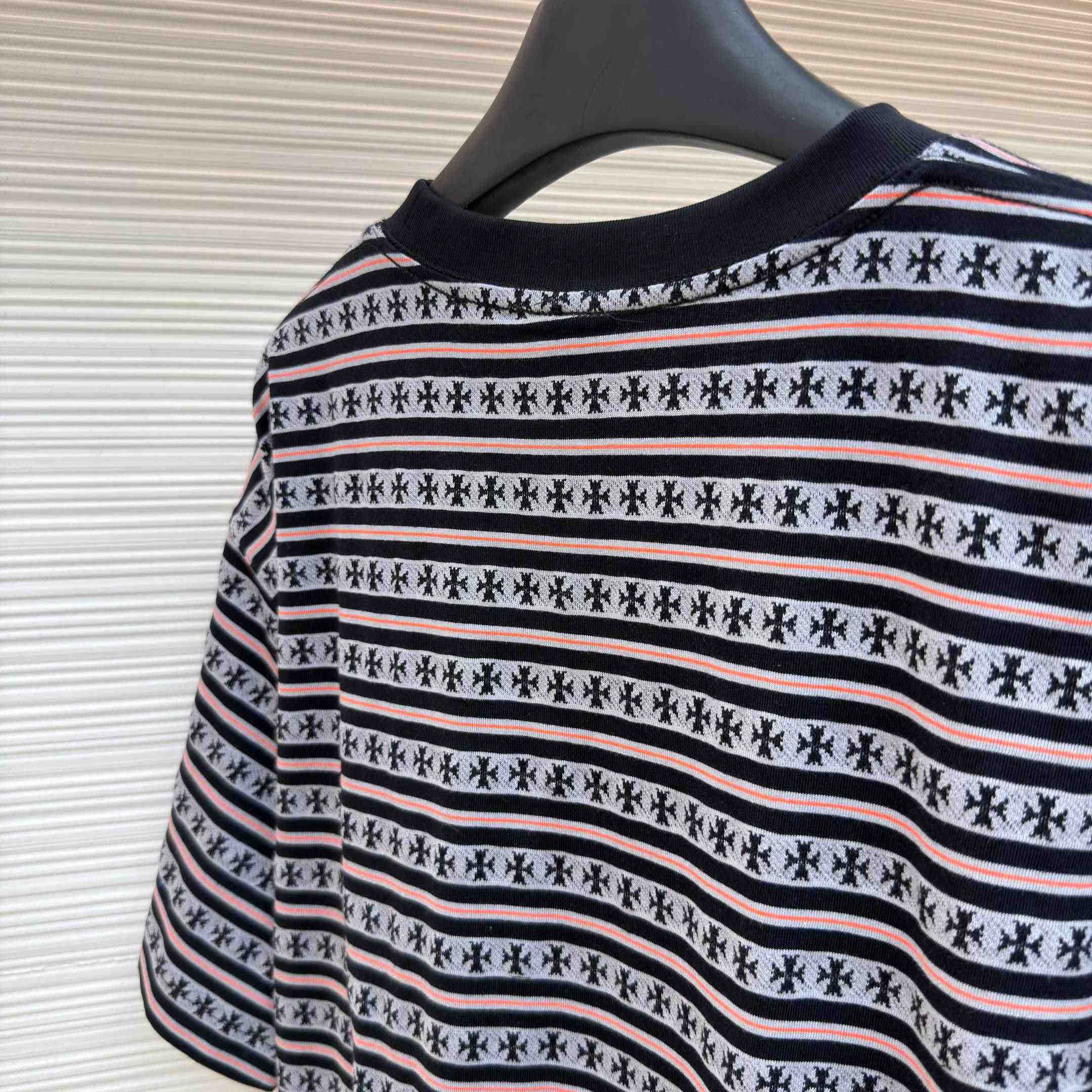 Chrome Hearts Stripe Logo Tee  - DopestKickz