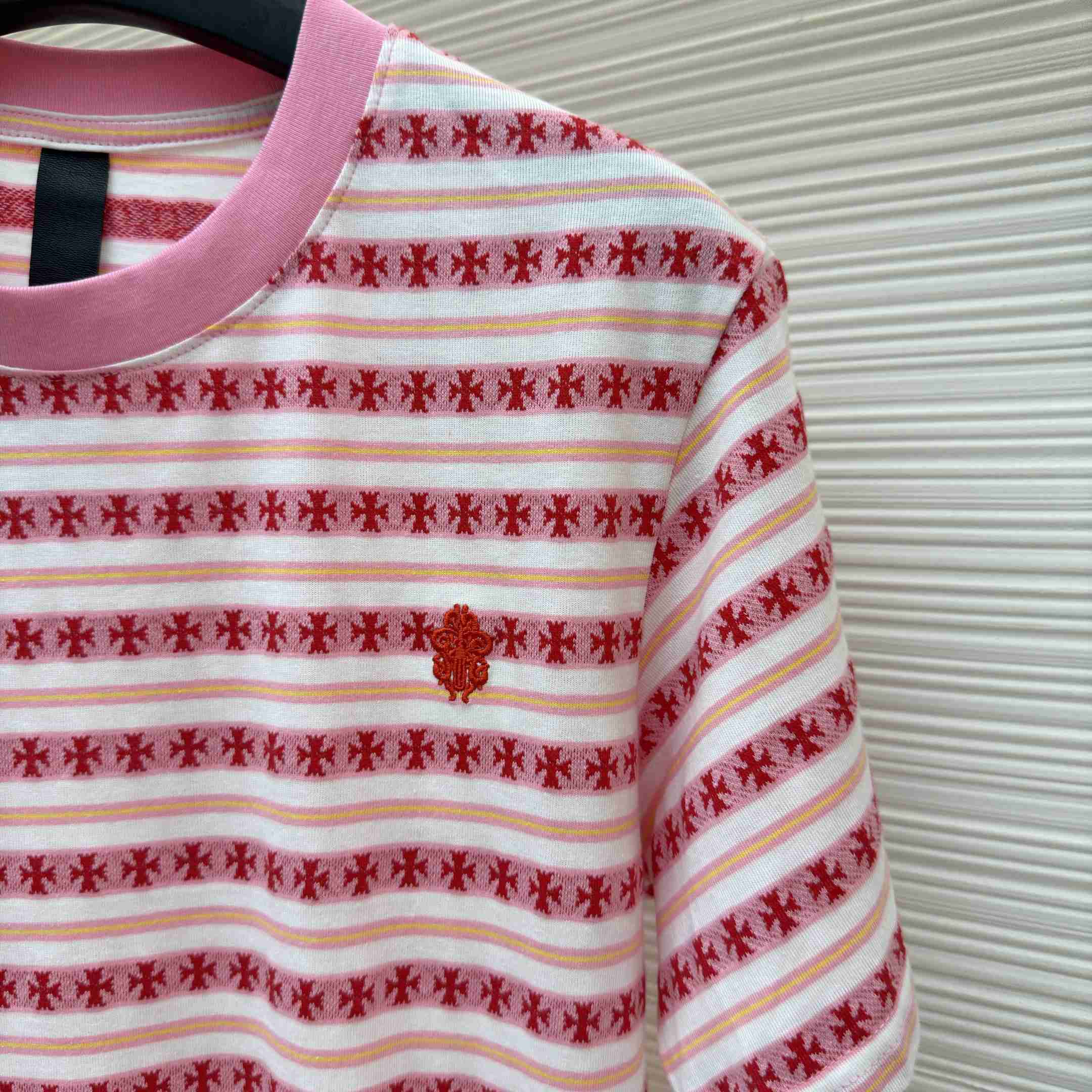 Chrome Hearts Stripe Logo Tee  - DopestKickz