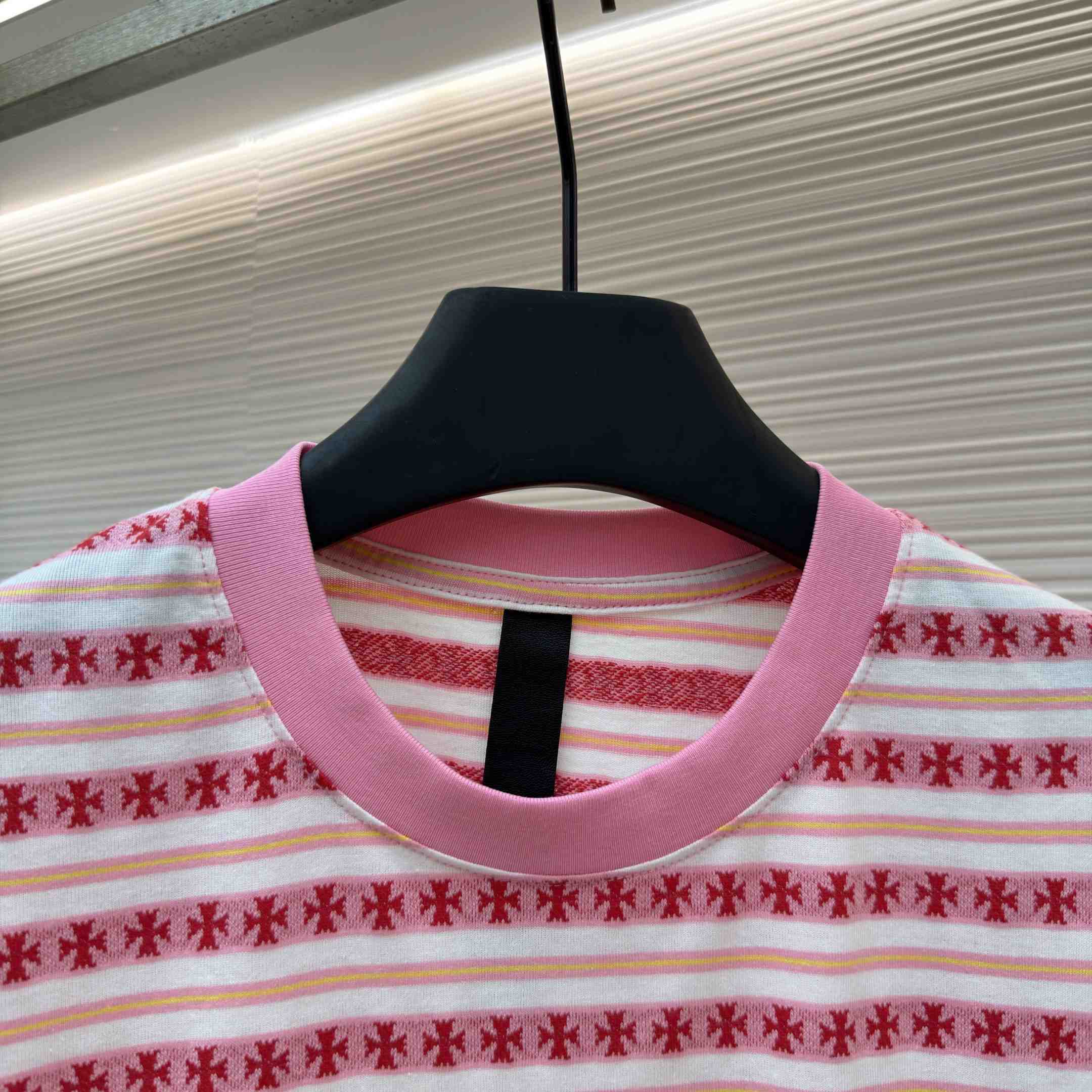 Chrome Hearts Stripe Logo Tee  - DopestKickz