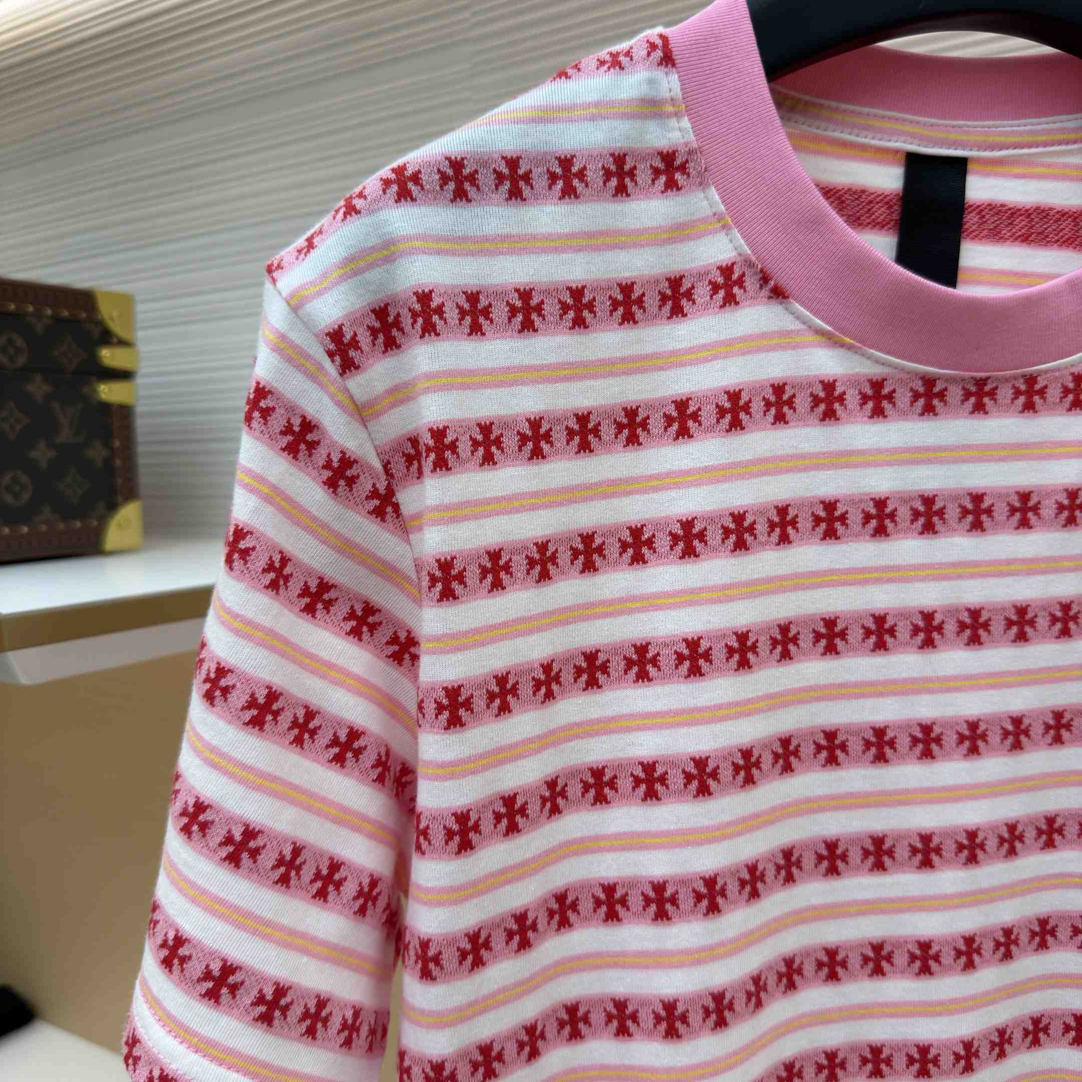 Chrome Hearts Stripe Logo Tee  - DopestKickz