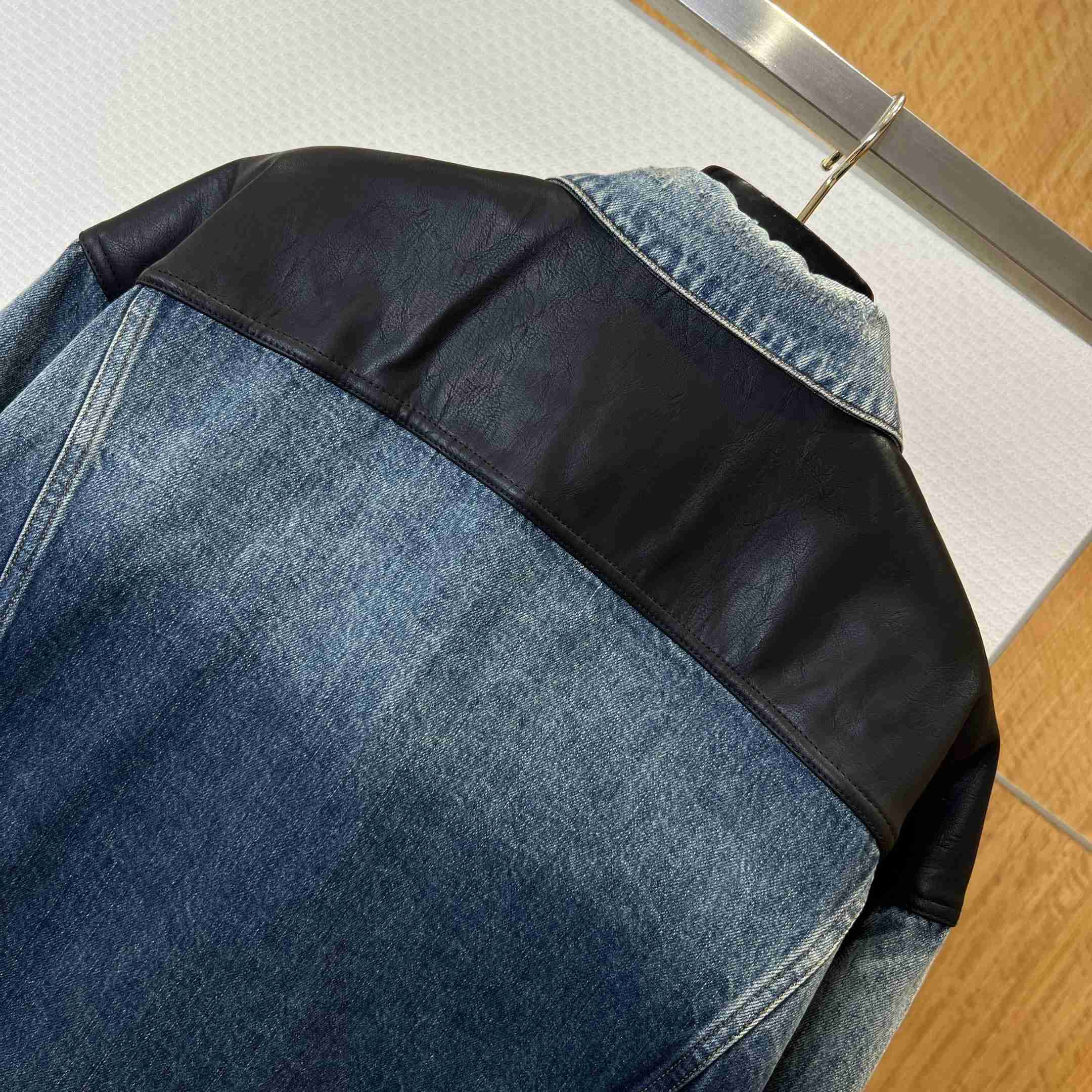Prada Denim And Leather Jacket - DopestKickz