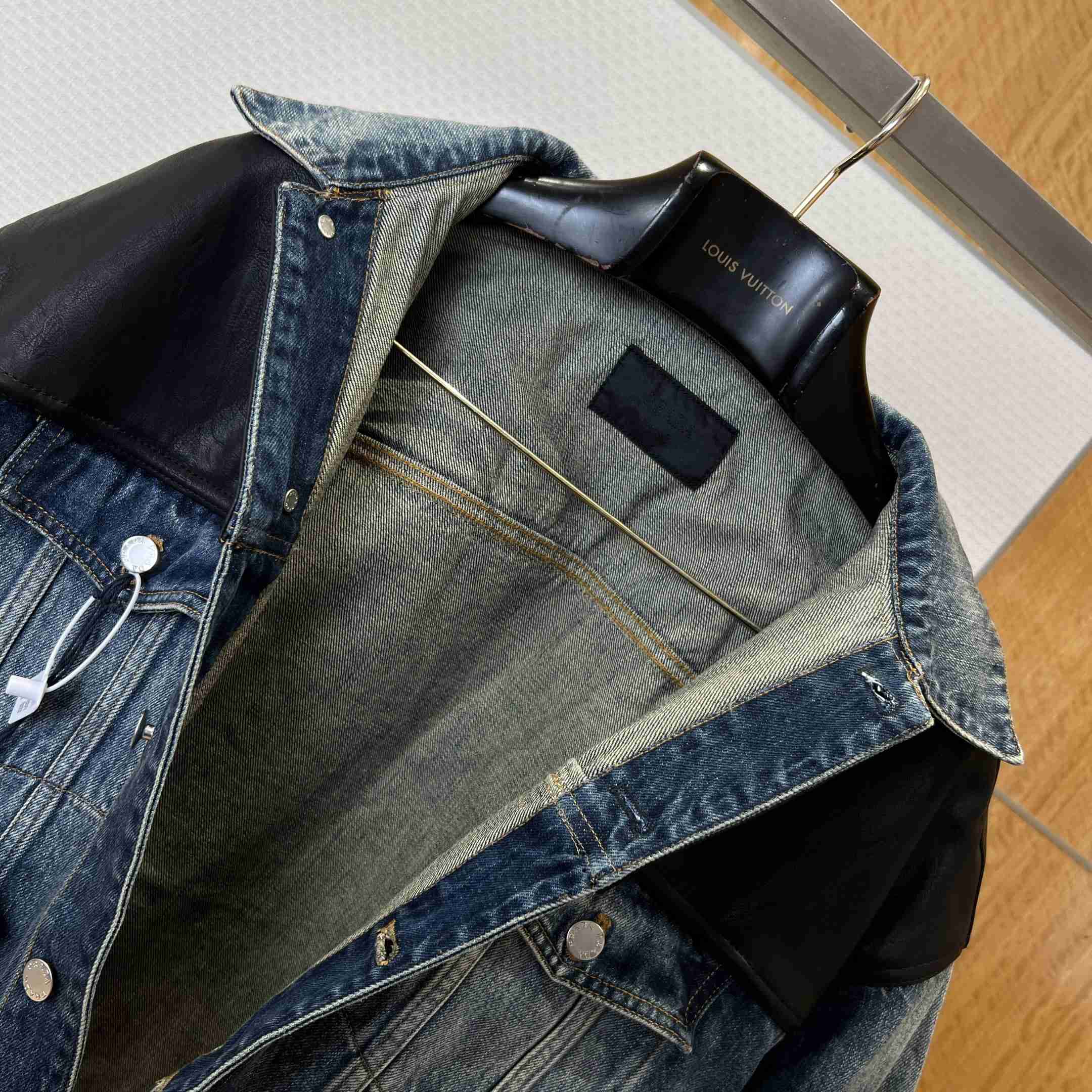 Prada Denim And Leather Jacket - DopestKickz
