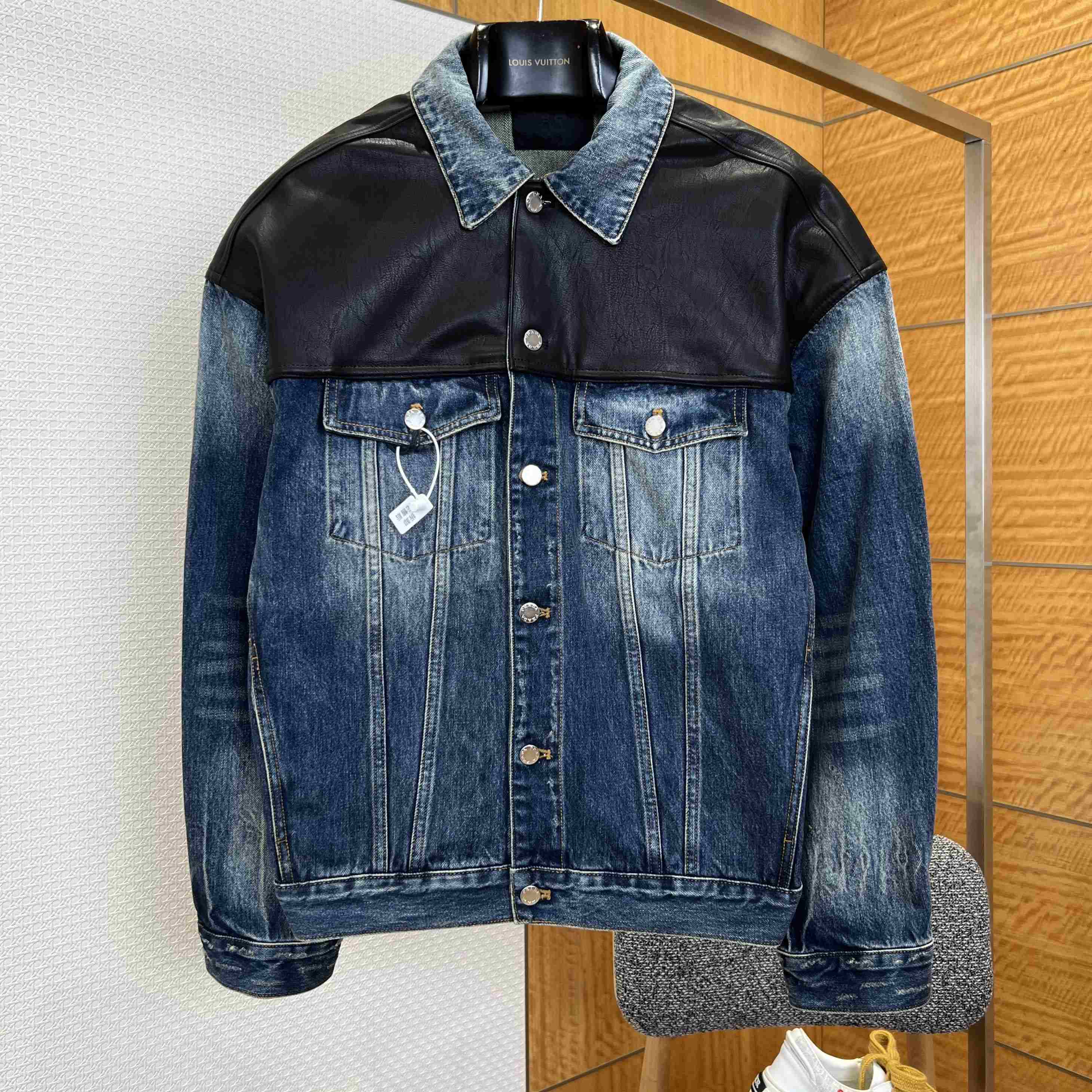 Prada Denim And Leather Jacket - DopestKickz