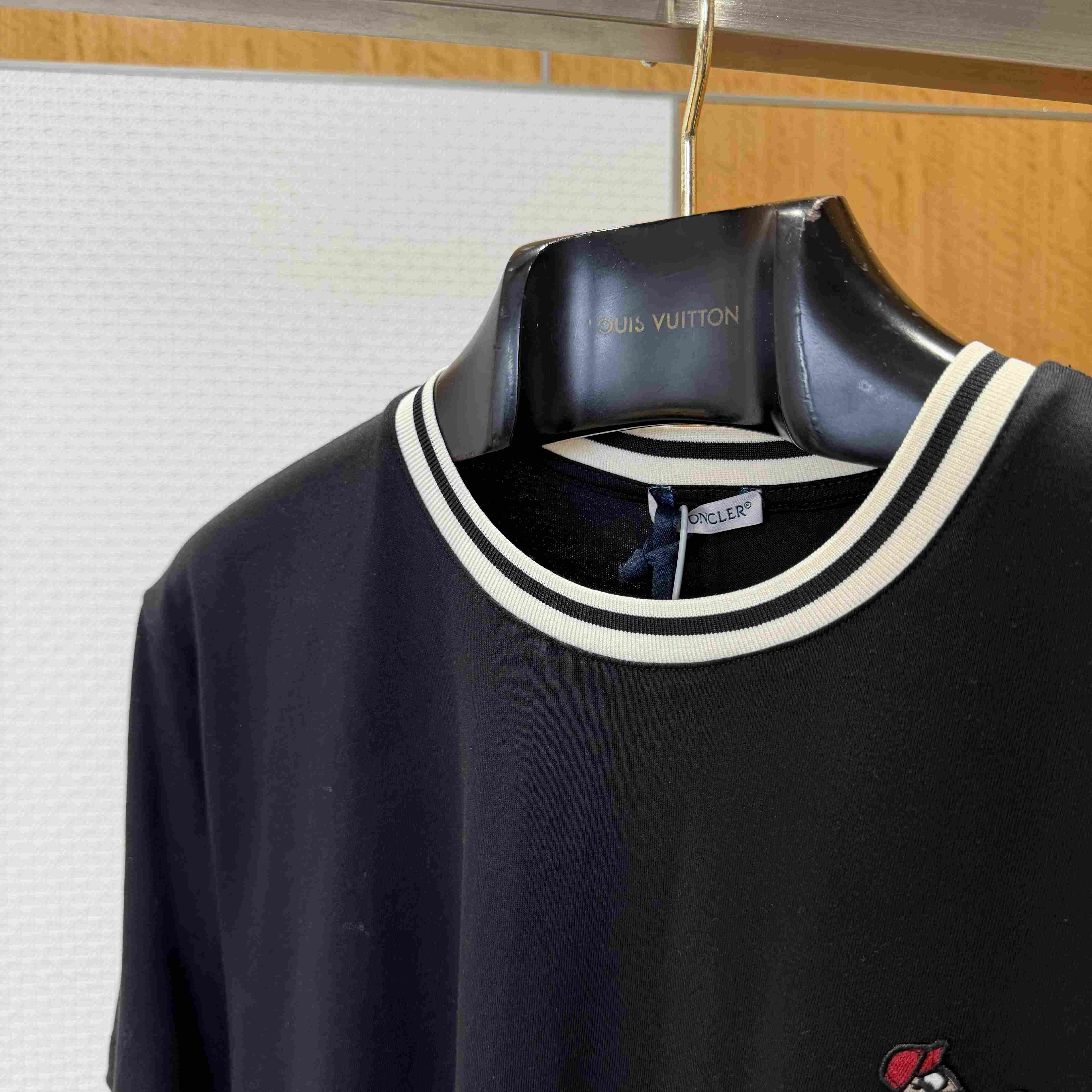Moncler MonDuck Logo Patch Cotton T-Shirt - DopestKickz