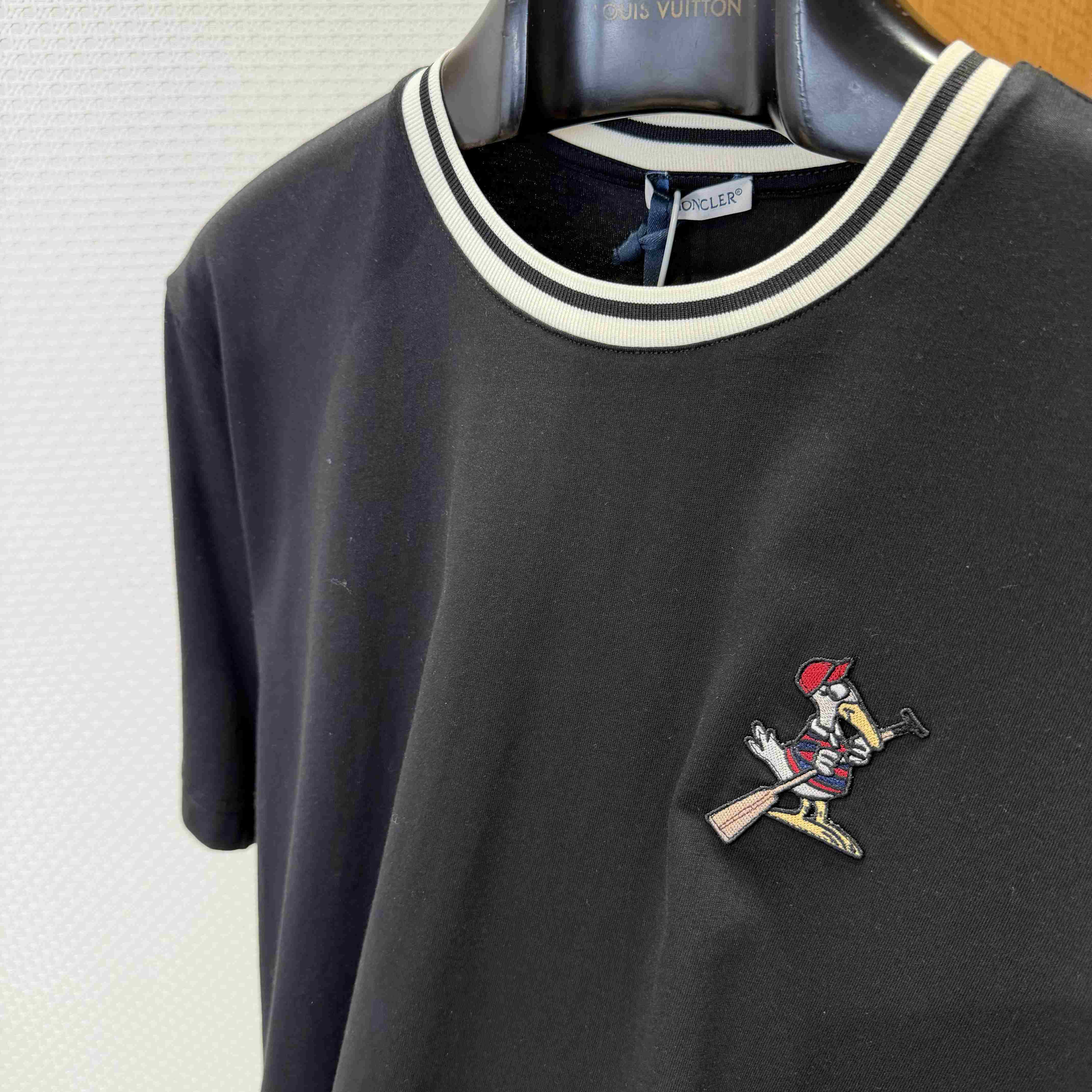 Moncler MonDuck Logo Patch Cotton T-Shirt - DopestKickz