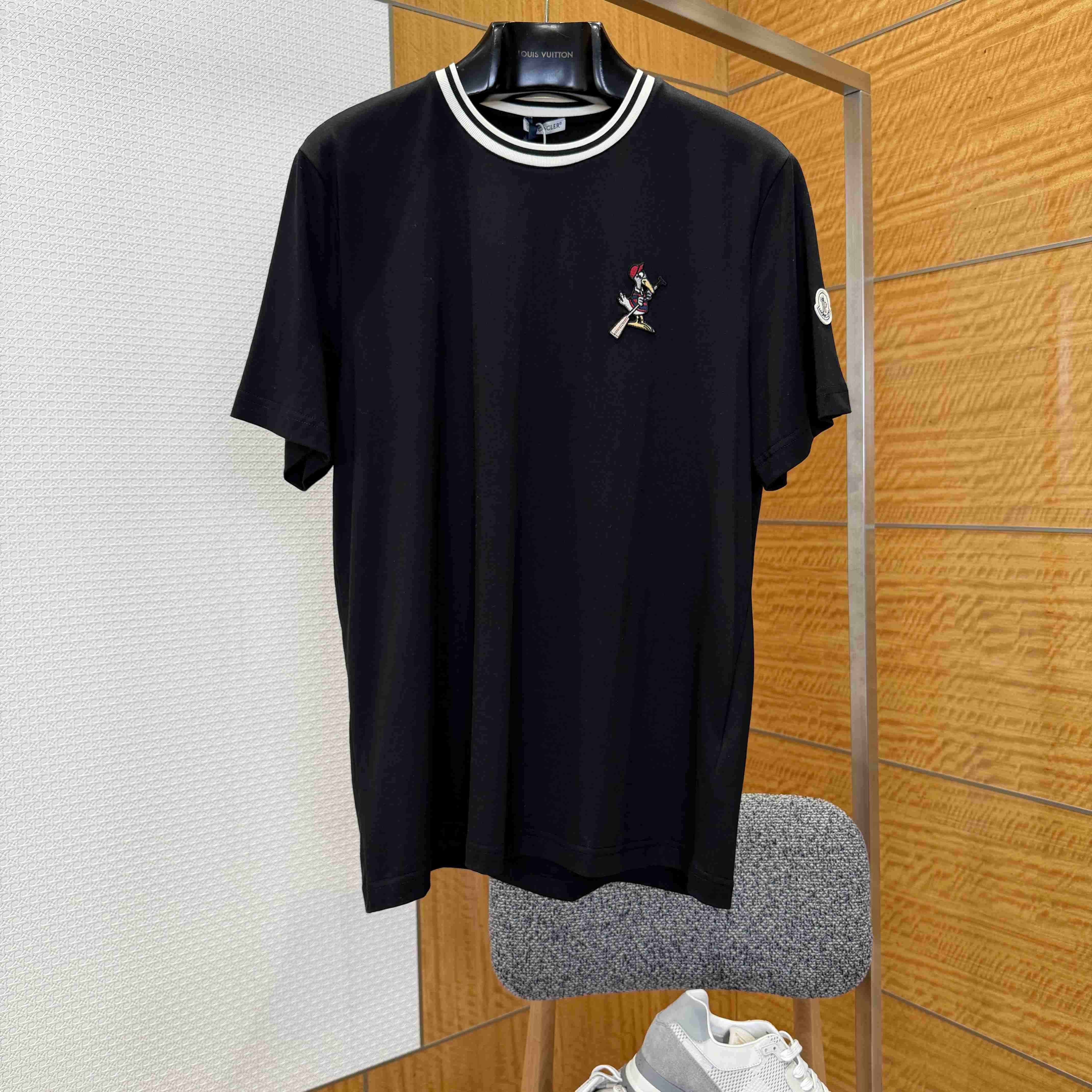 Moncler MonDuck Logo Patch Cotton T-Shirt - DopestKickz