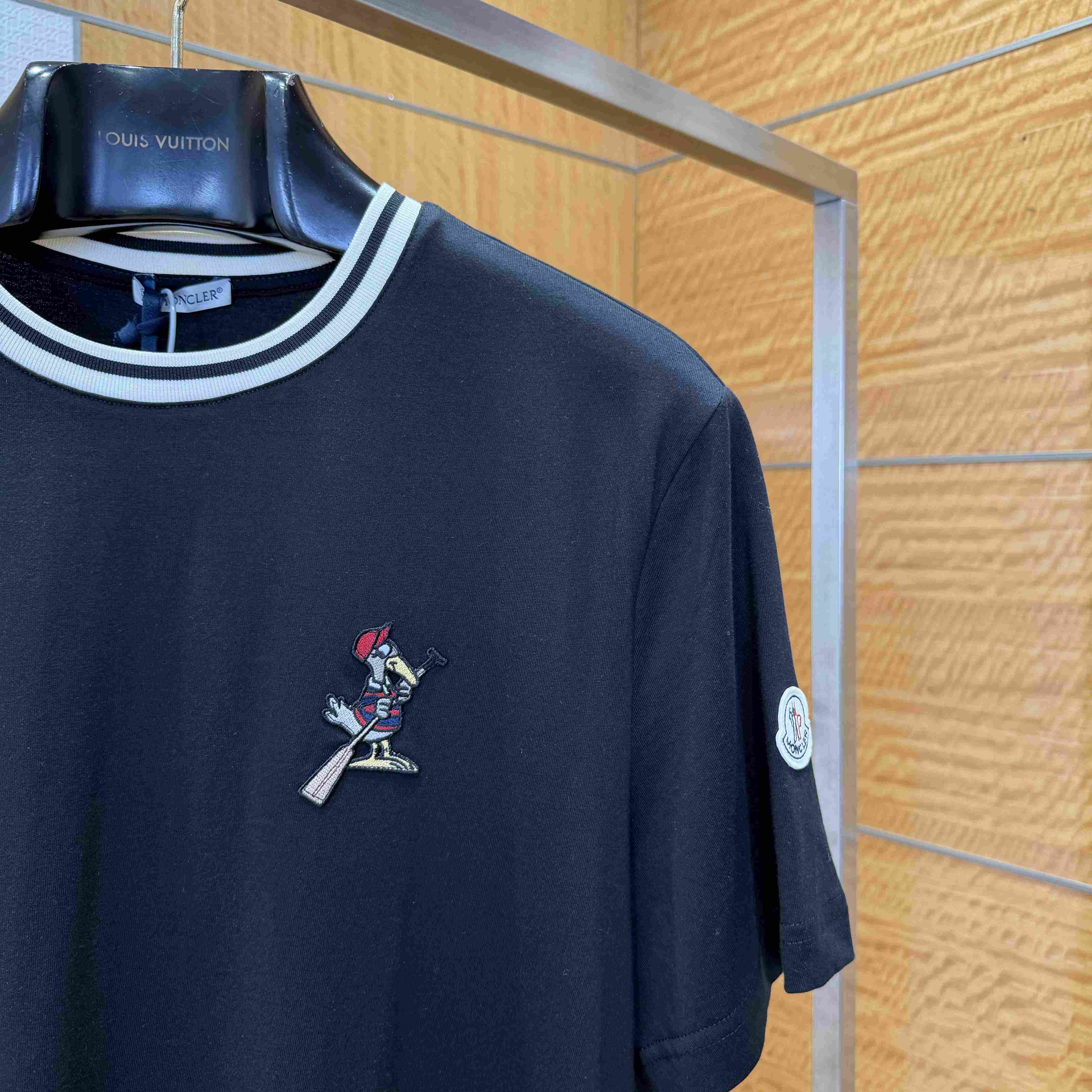 Moncler MonDuck Logo Patch Cotton T-Shirt - DopestKickz