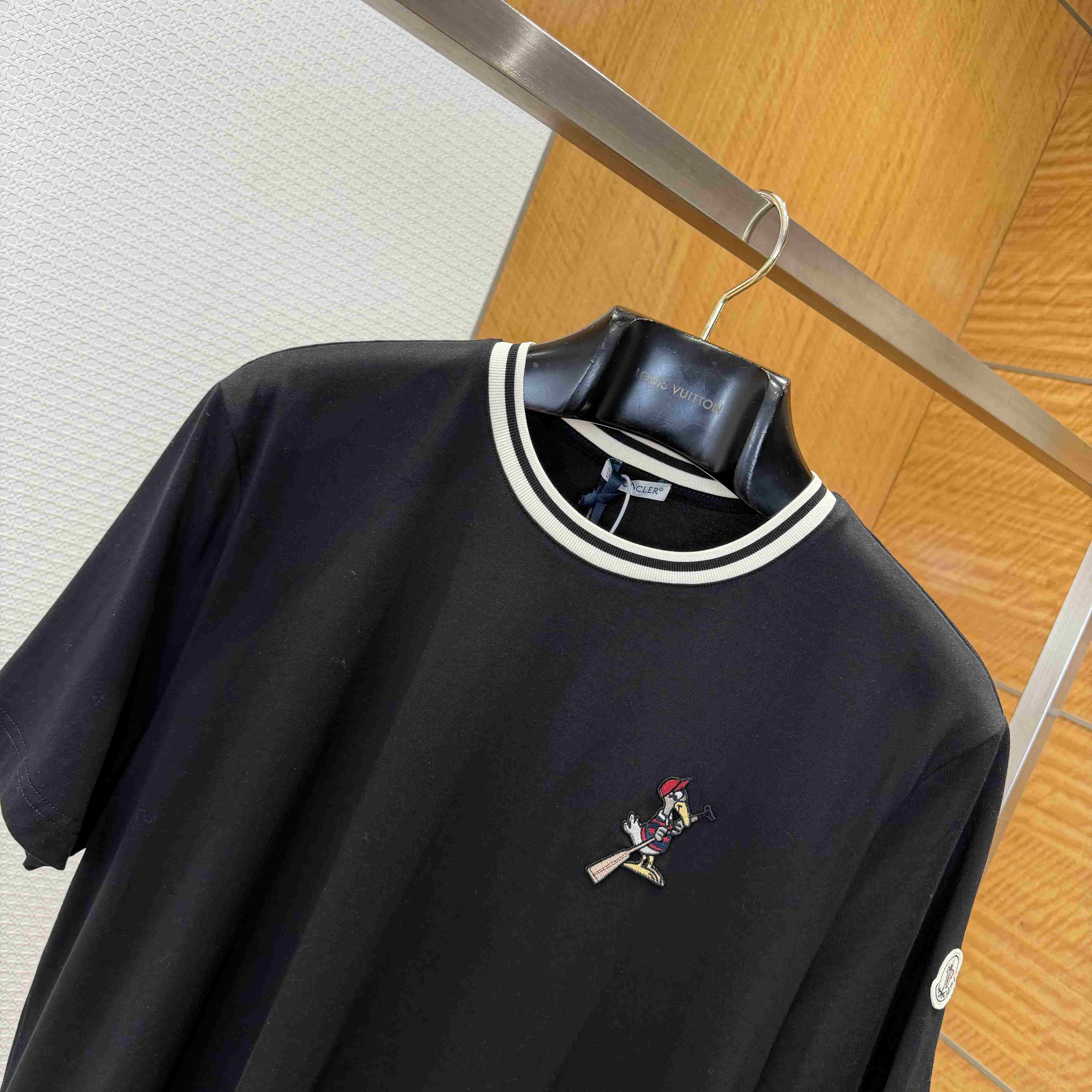 Moncler MonDuck Logo Patch Cotton T-Shirt - DopestKickz