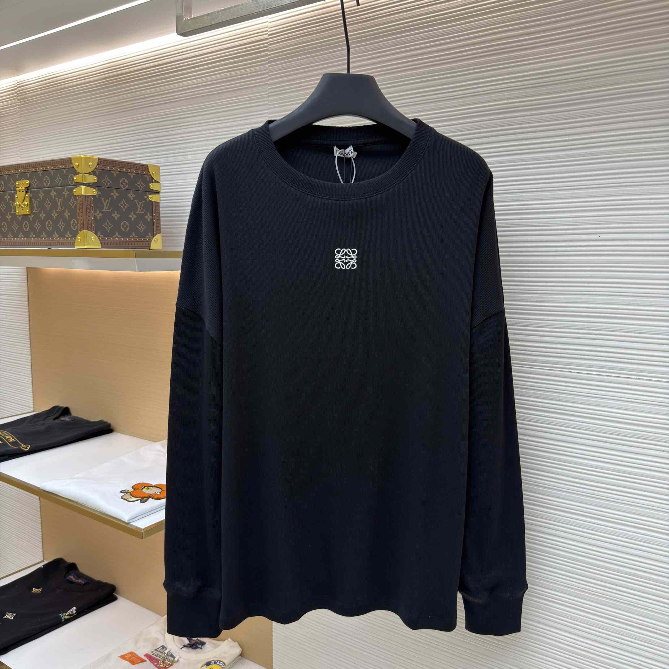 Loewe Oversized Fit Long Sleeve T-shirt In Cotton - DopestKickz