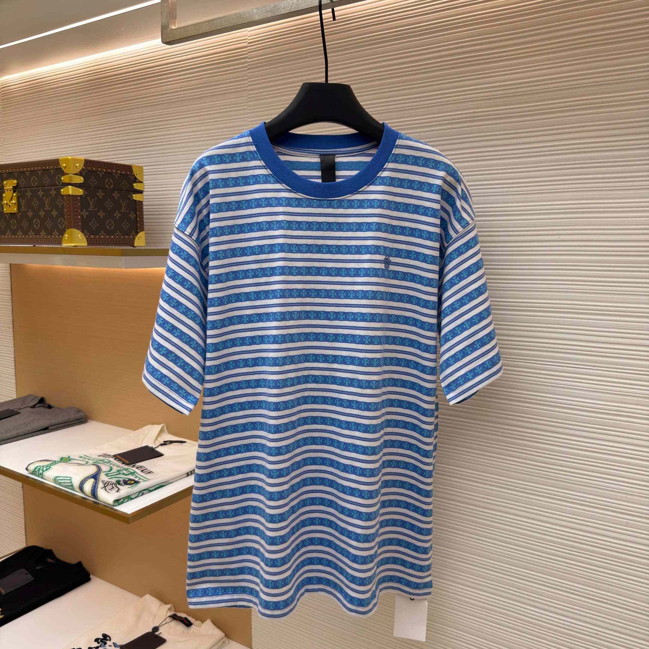 Chrome Hearts Stripe Logo Tee  - DopestKickz