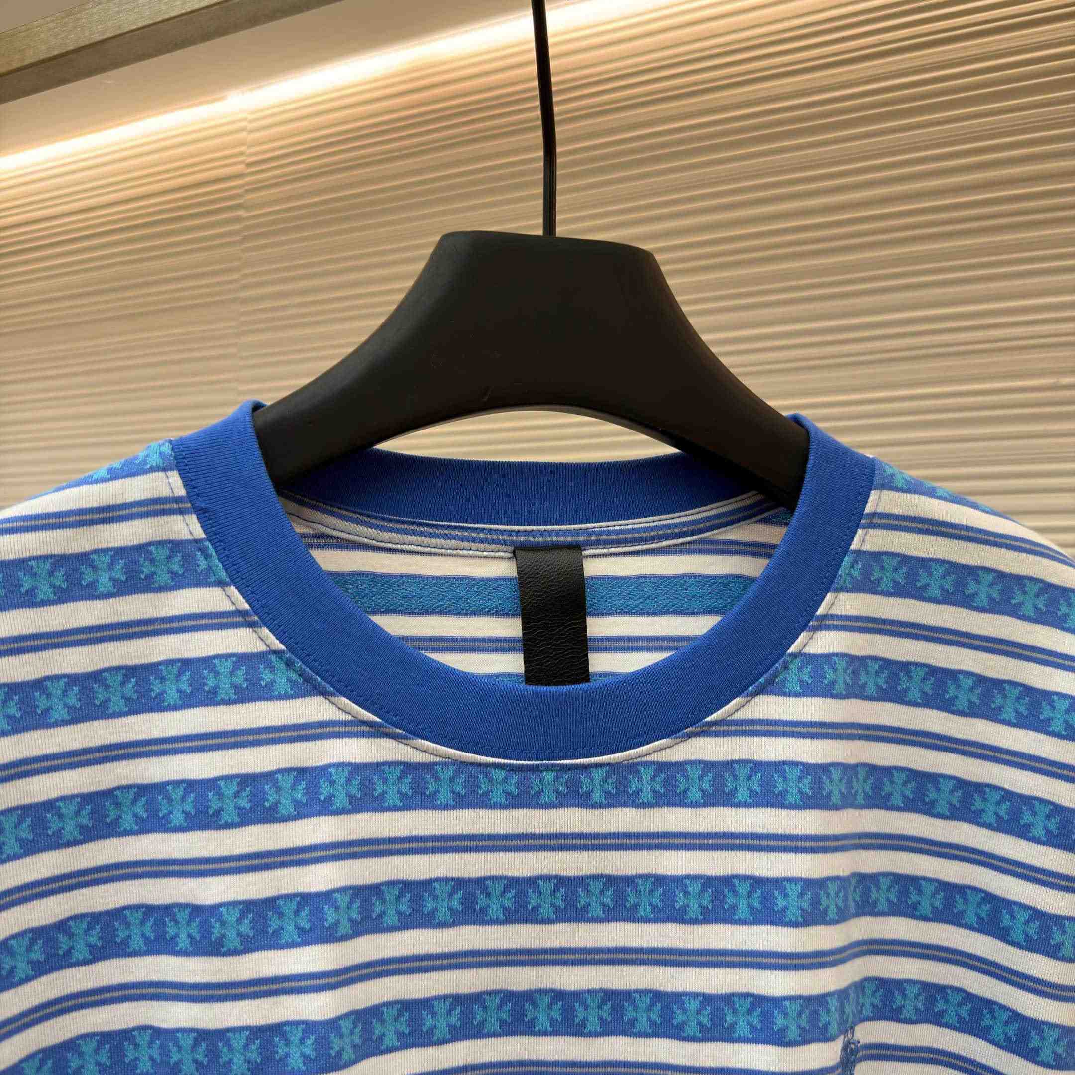 Chrome Hearts Stripe Logo Tee  - DopestKickz