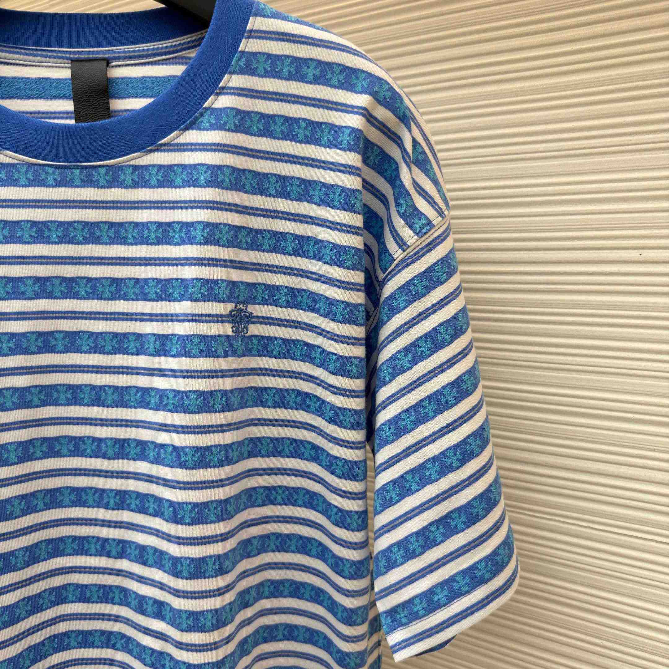 Chrome Hearts Stripe Logo Tee  - DopestKickz