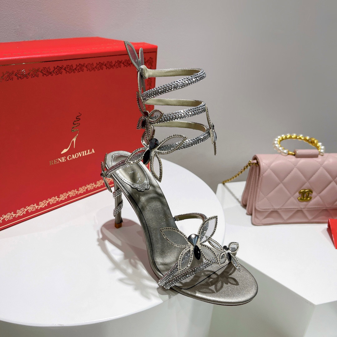 Rene Caovilla Embellished Margot Sandals - DopestKickz