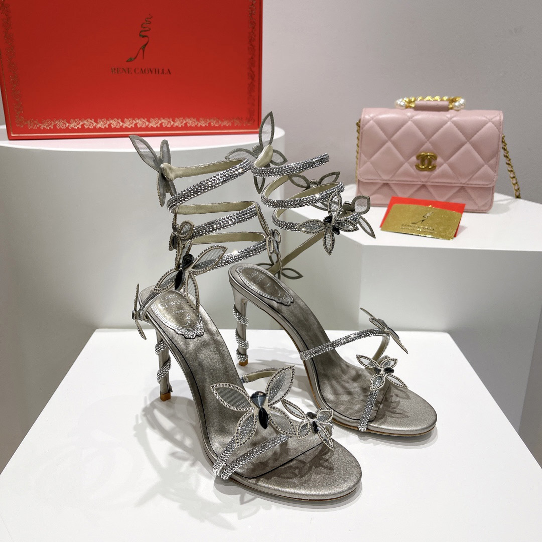 Rene Caovilla Embellished Margot Sandals - DopestKickz
