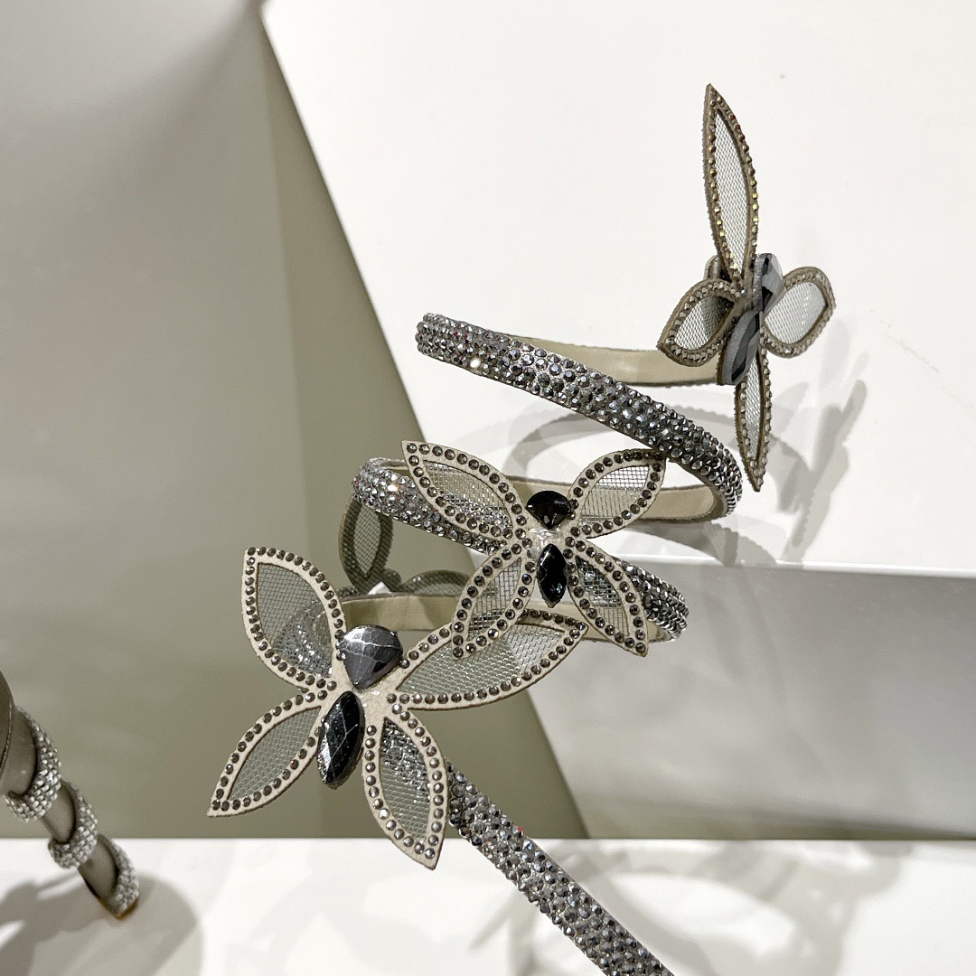 Rene Caovilla Embellished Margot Sandals - DopestKickz