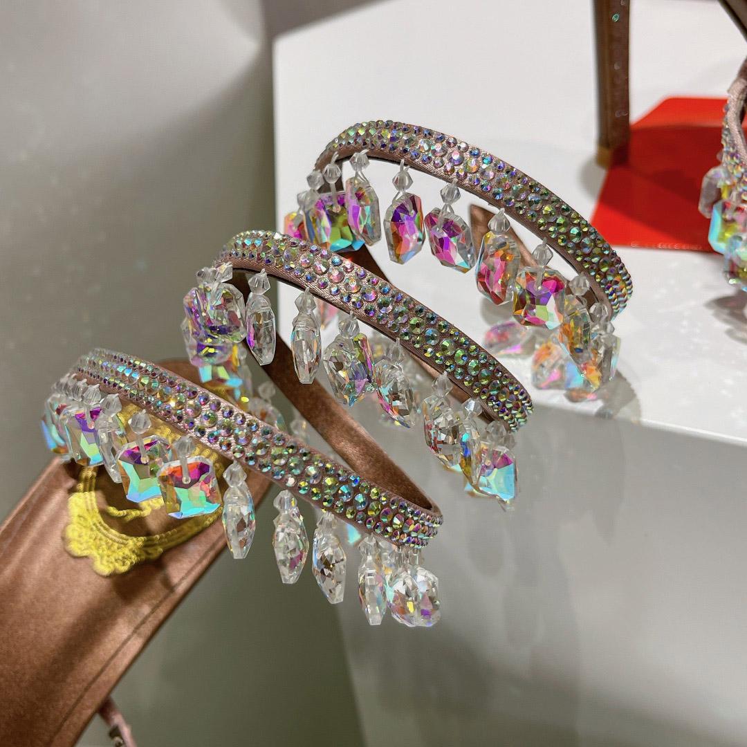 Rene Caovilla Chandelier Embellished Sandals - DopestKickz