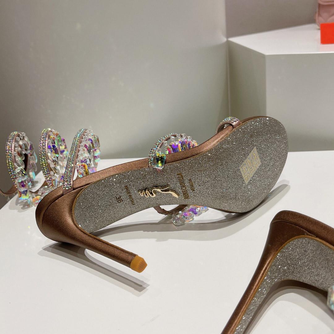 Rene Caovilla Chandelier Embellished Sandals - DopestKickz