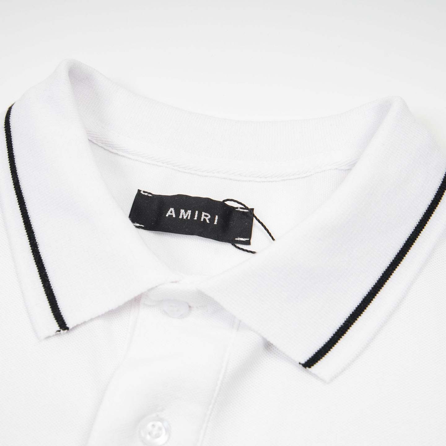 Amiri  Logo Embroidered Polo T-shirt - DopestKickz