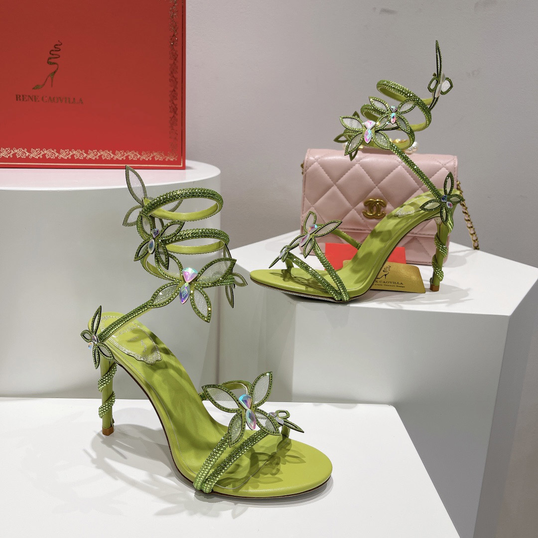 Rene Caovilla Embellished Margot Sandals - DopestKickz