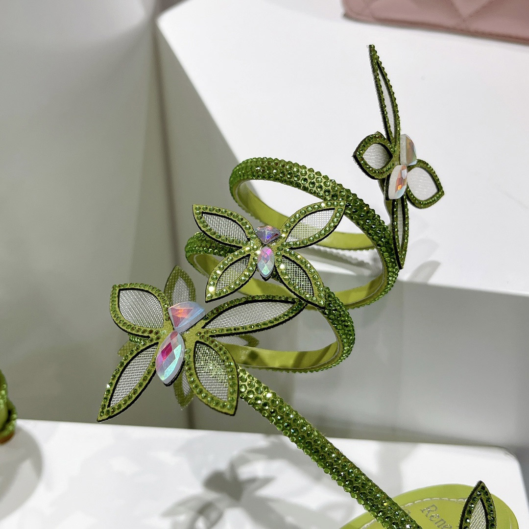 Rene Caovilla Embellished Margot Sandals - DopestKickz