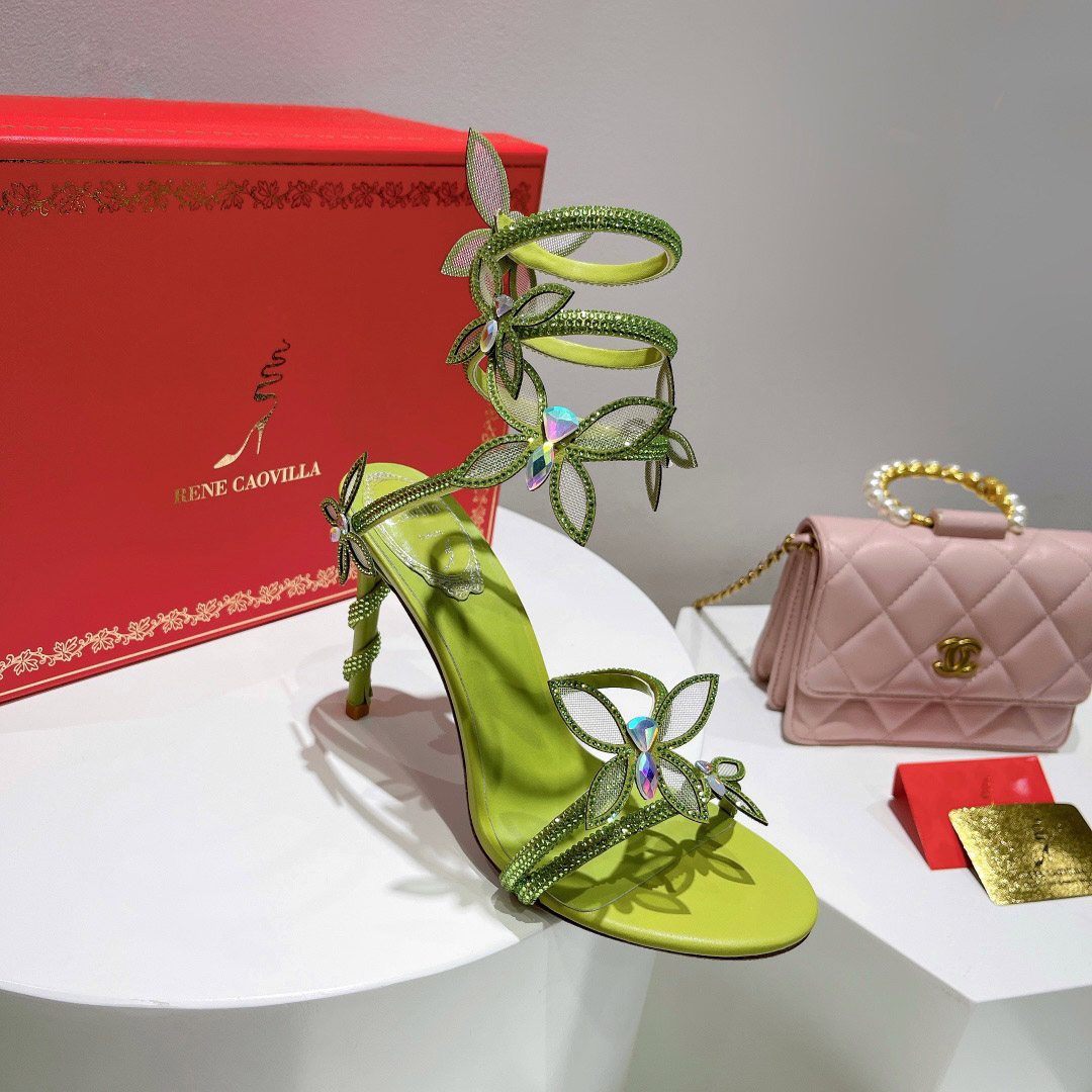 Rene Caovilla Embellished Margot Sandals - DopestKickz