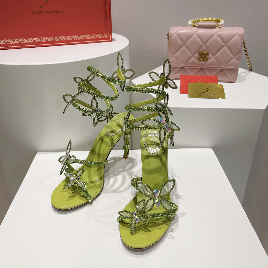 Rene Caovilla Embellished Margot Sandals - DopestKickz
