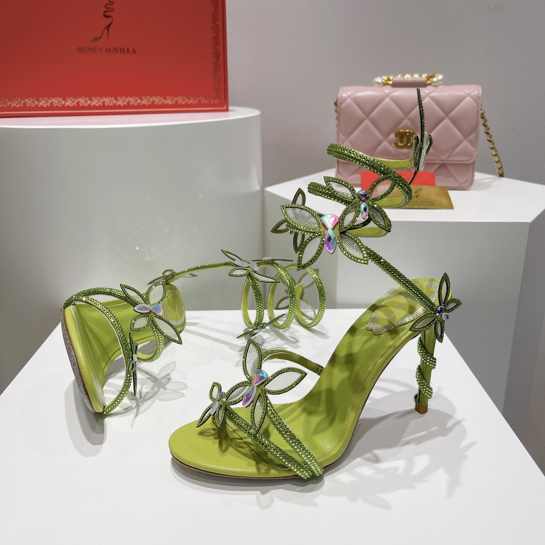 Rene Caovilla Embellished Margot Sandals - DopestKickz