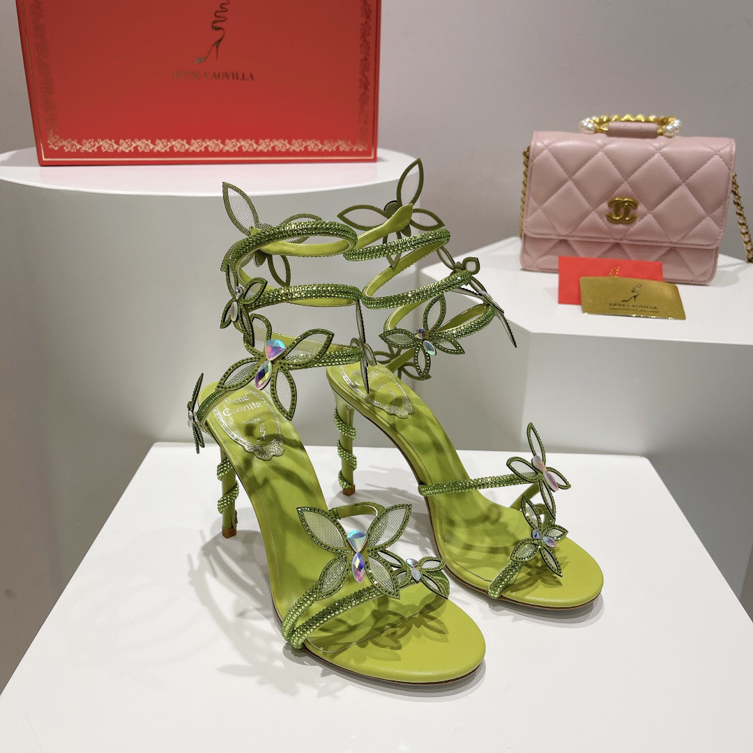 Rene Caovilla Embellished Margot Sandals - DopestKickz