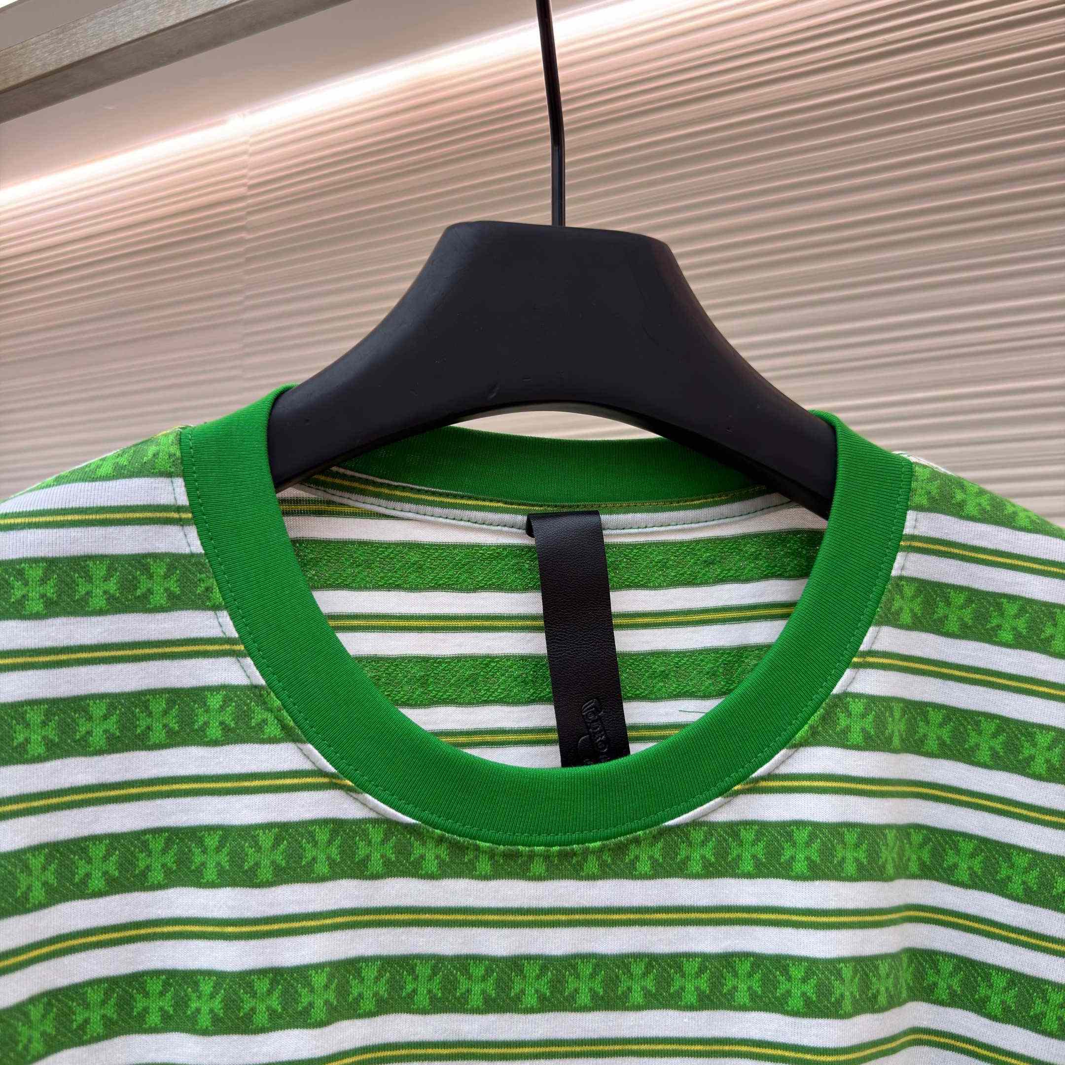 Chrome Hearts Stripe Logo Tee  - DopestKickz