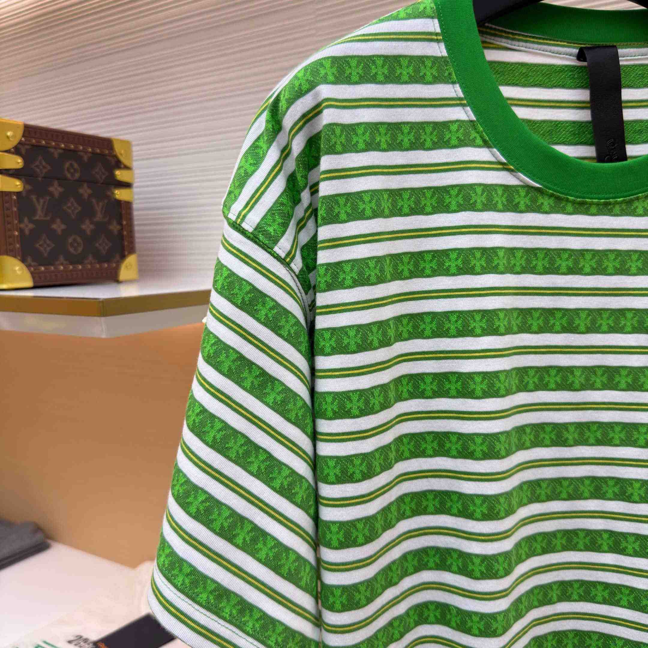 Chrome Hearts Stripe Logo Tee  - DopestKickz