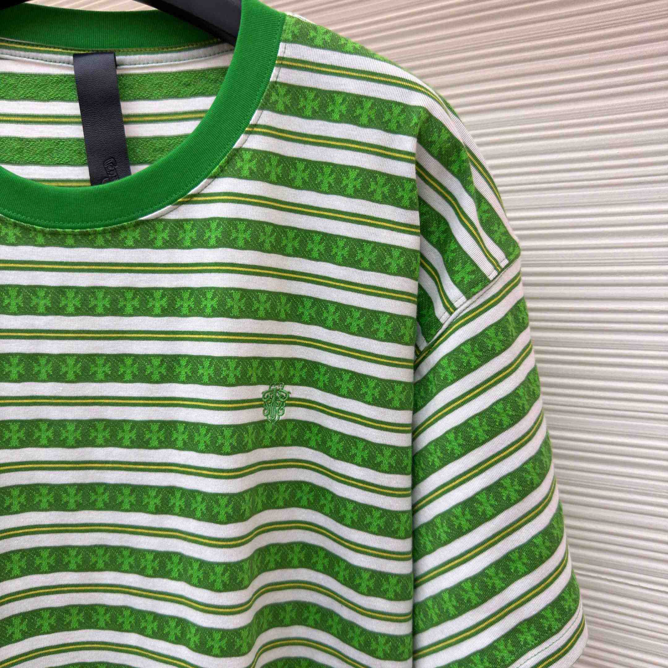 Chrome Hearts Stripe Logo Tee  - DopestKickz