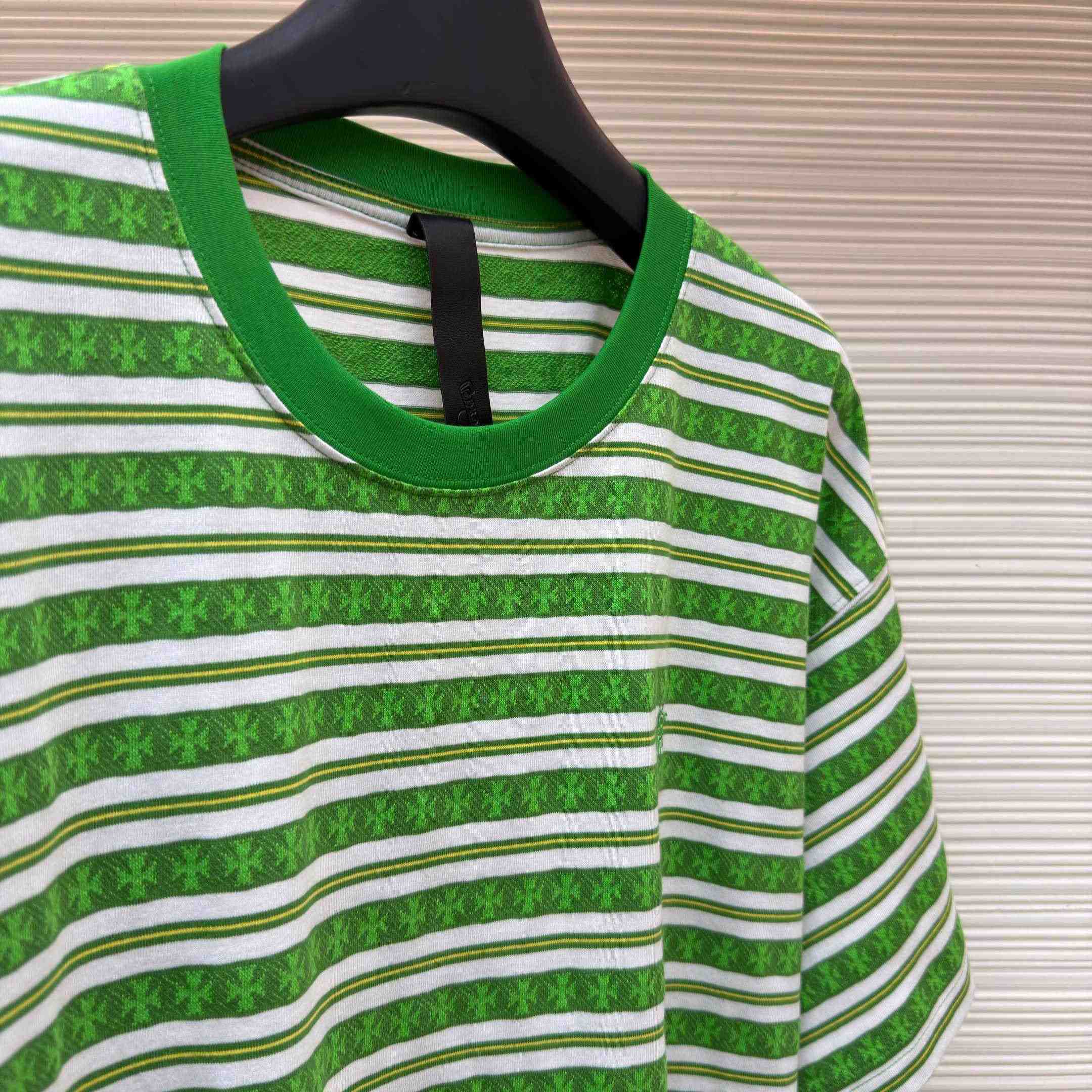 Chrome Hearts Stripe Logo Tee  - DopestKickz