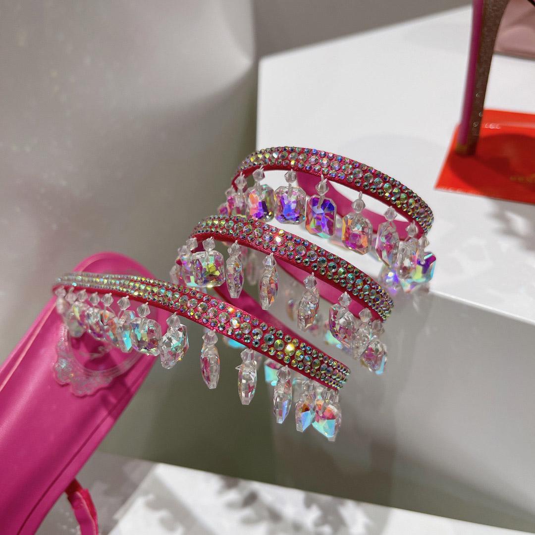 Rene Caovilla Chandelier Embellished Sandals - DopestKickz
