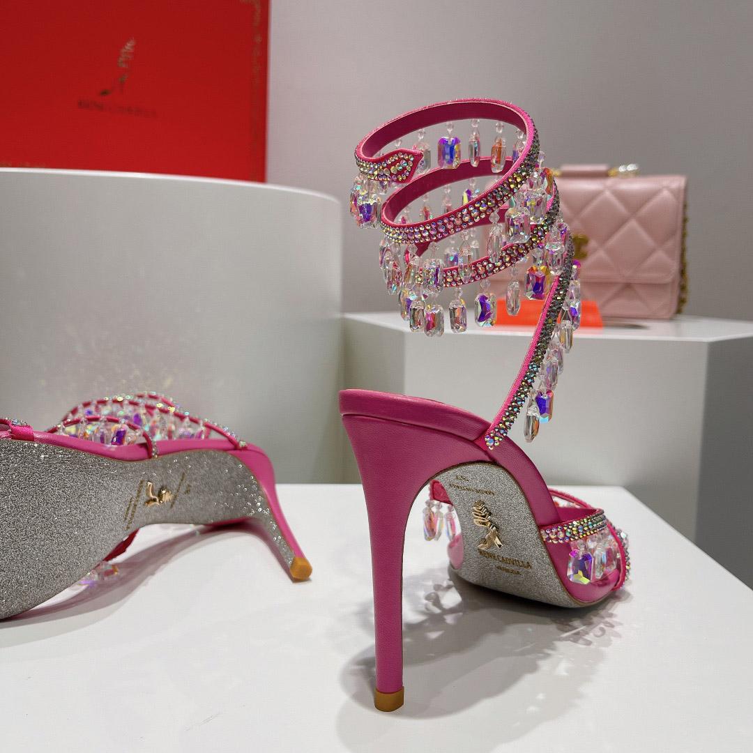 Rene Caovilla Chandelier Embellished Sandals - DopestKickz