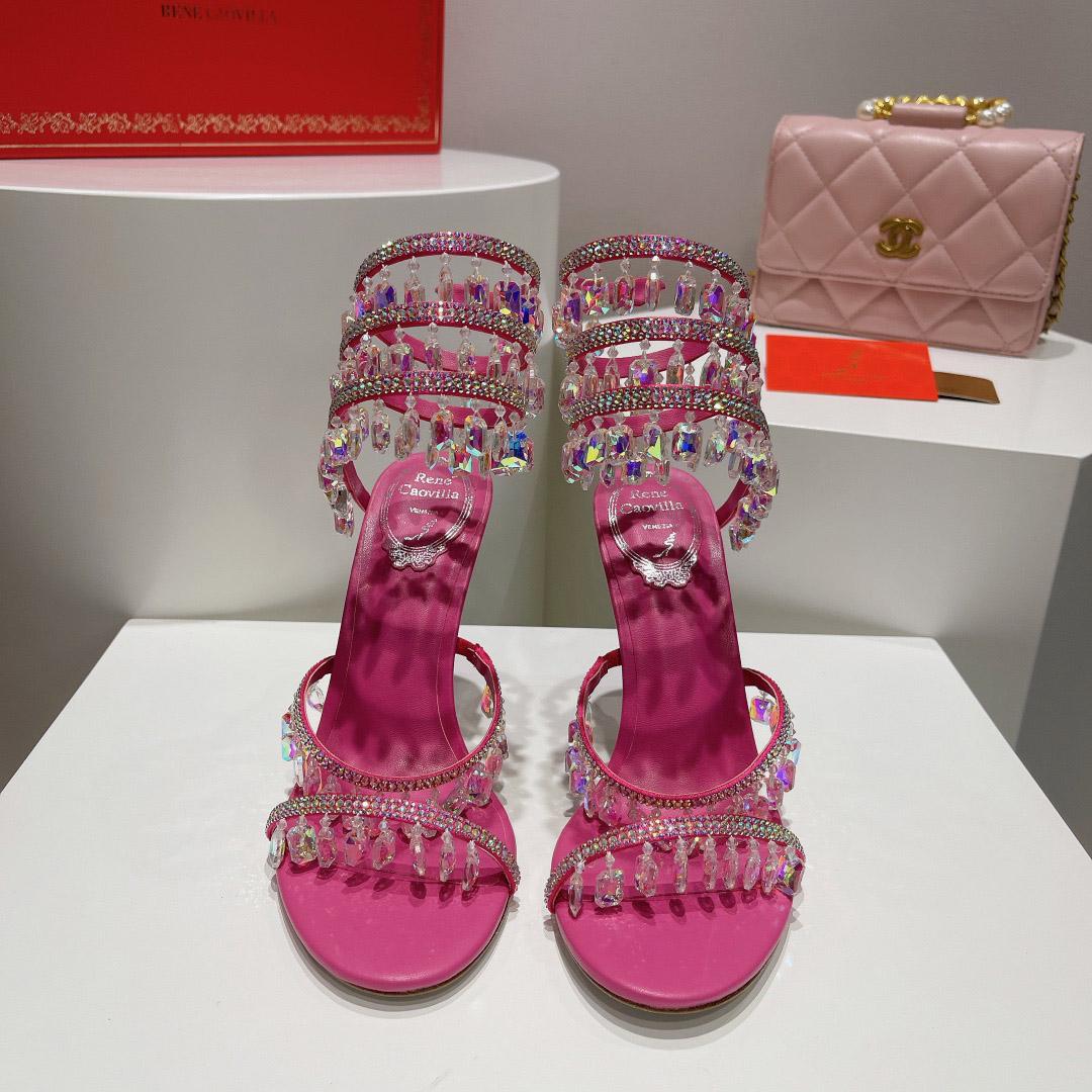 Rene Caovilla Chandelier Embellished Sandals - DopestKickz
