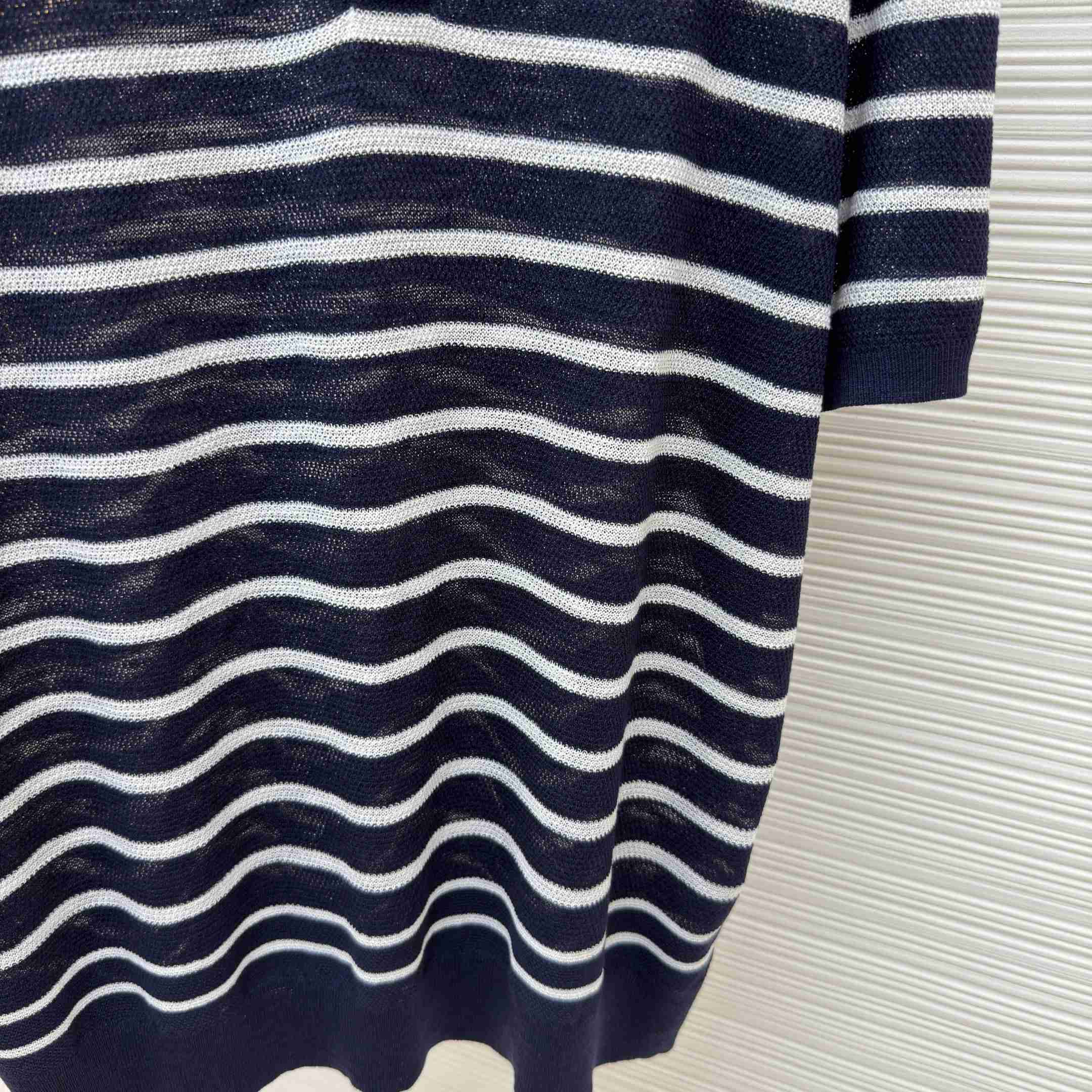 Ralph Lauren Striped Cotton-Linen Polo Sweater - DopestKickz
