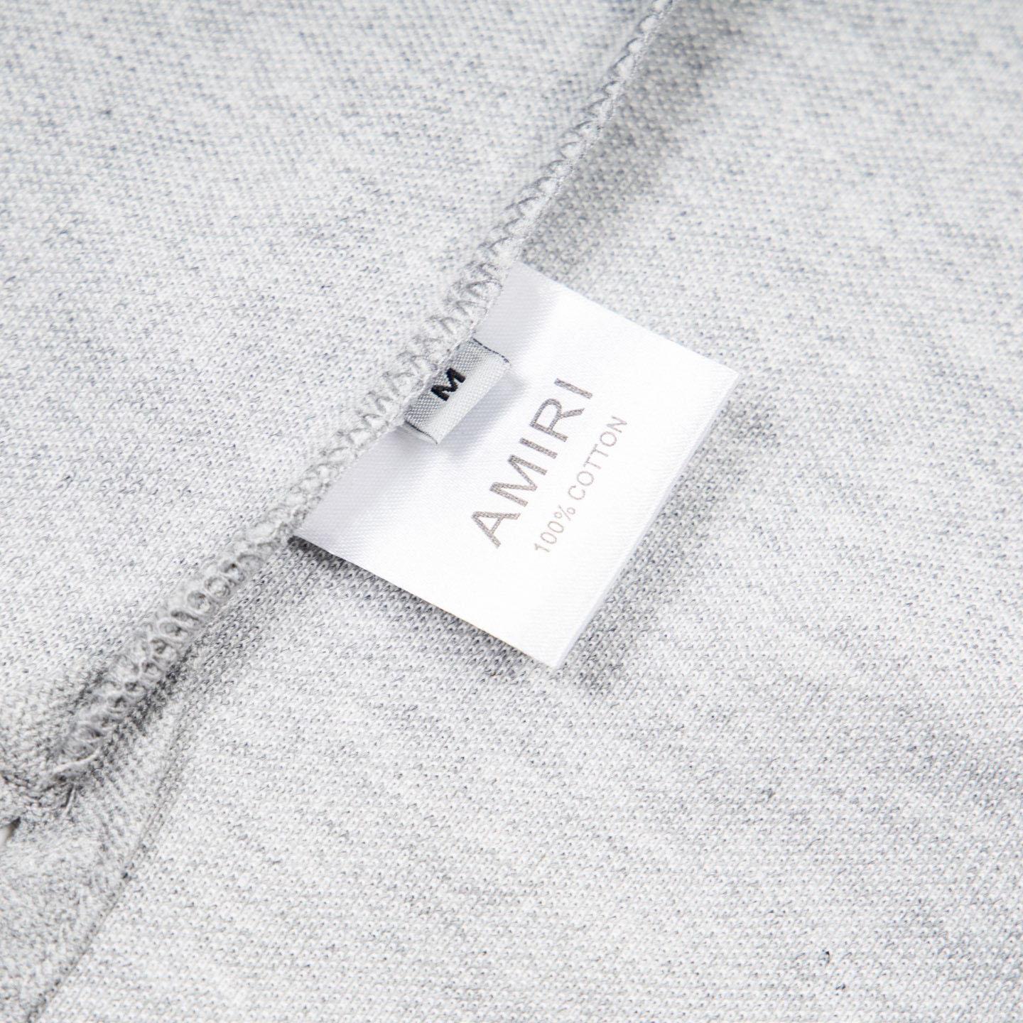 Amiri  Logo Embroidered Polo T-shirt - DopestKickz