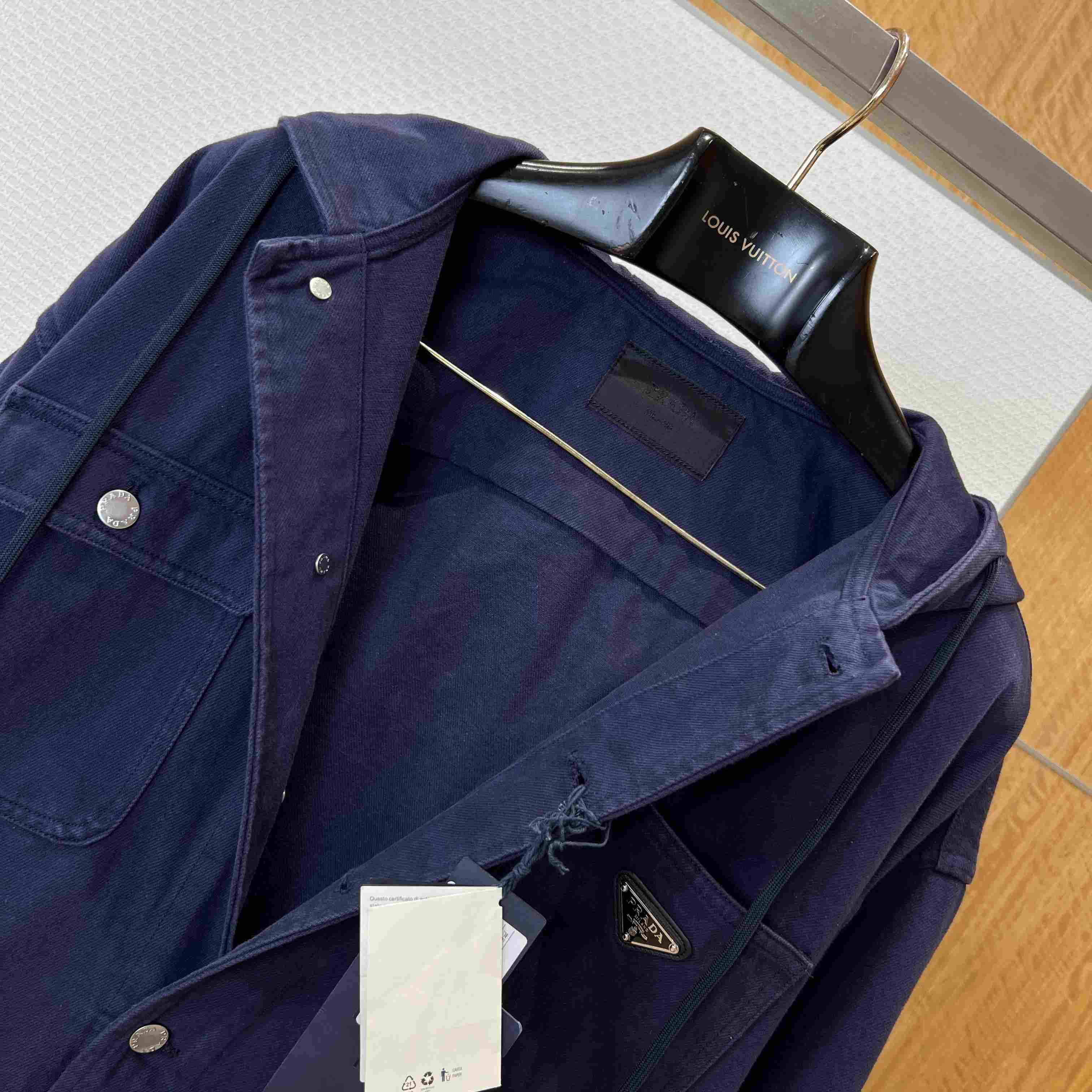 Prada enamel Triangle-Logo Shirt - DopestKickz