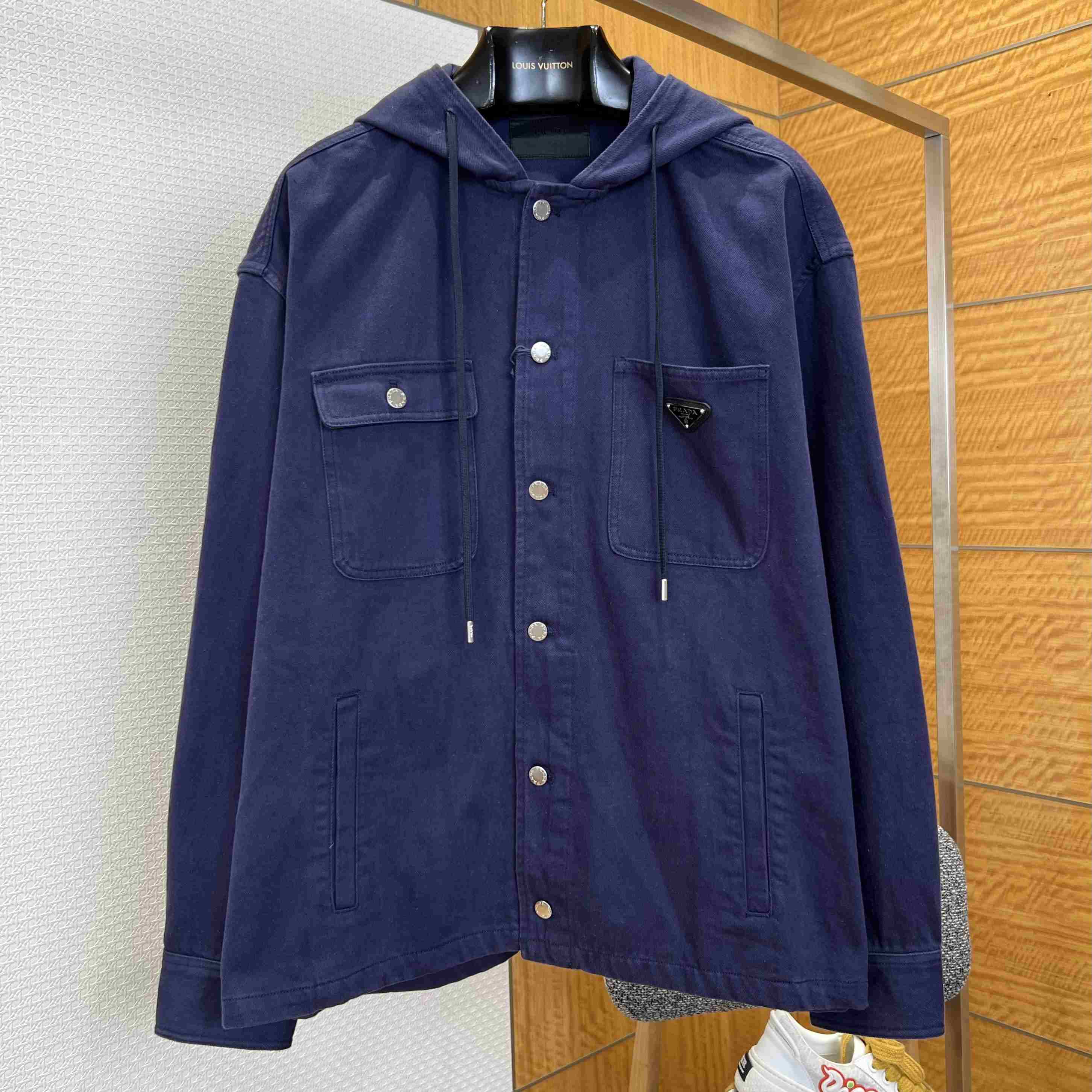 Prada enamel Triangle-Logo Shirt - DopestKickz